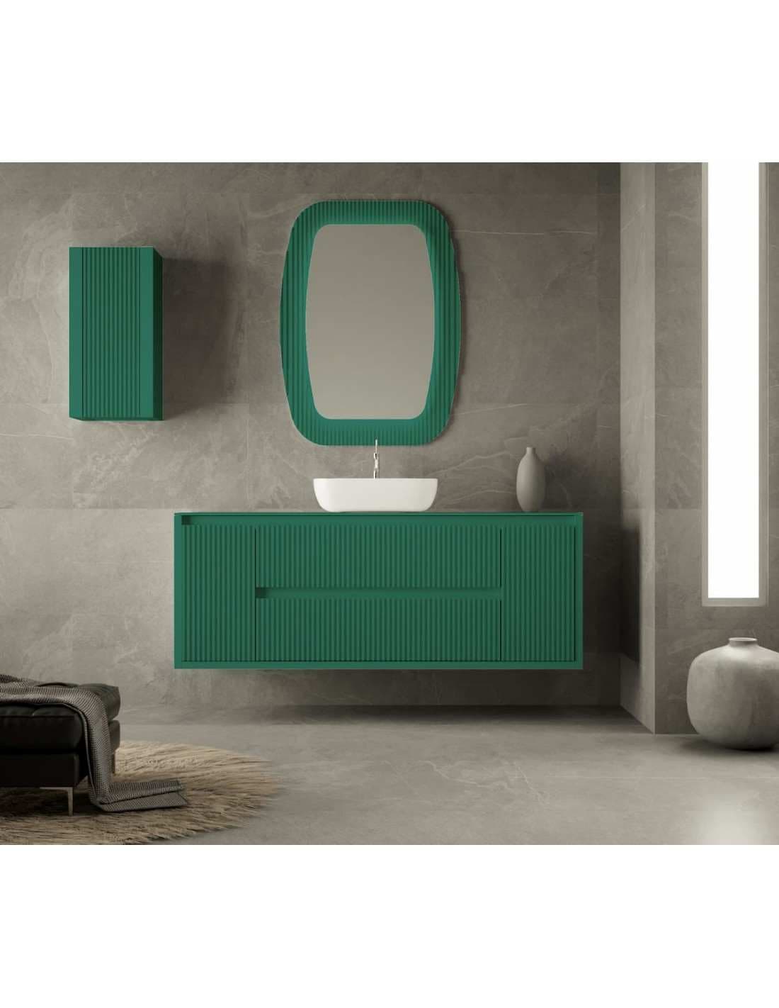 Mueble baño suspendido Danubio de cajones y 2 puertas 100,110,...180
