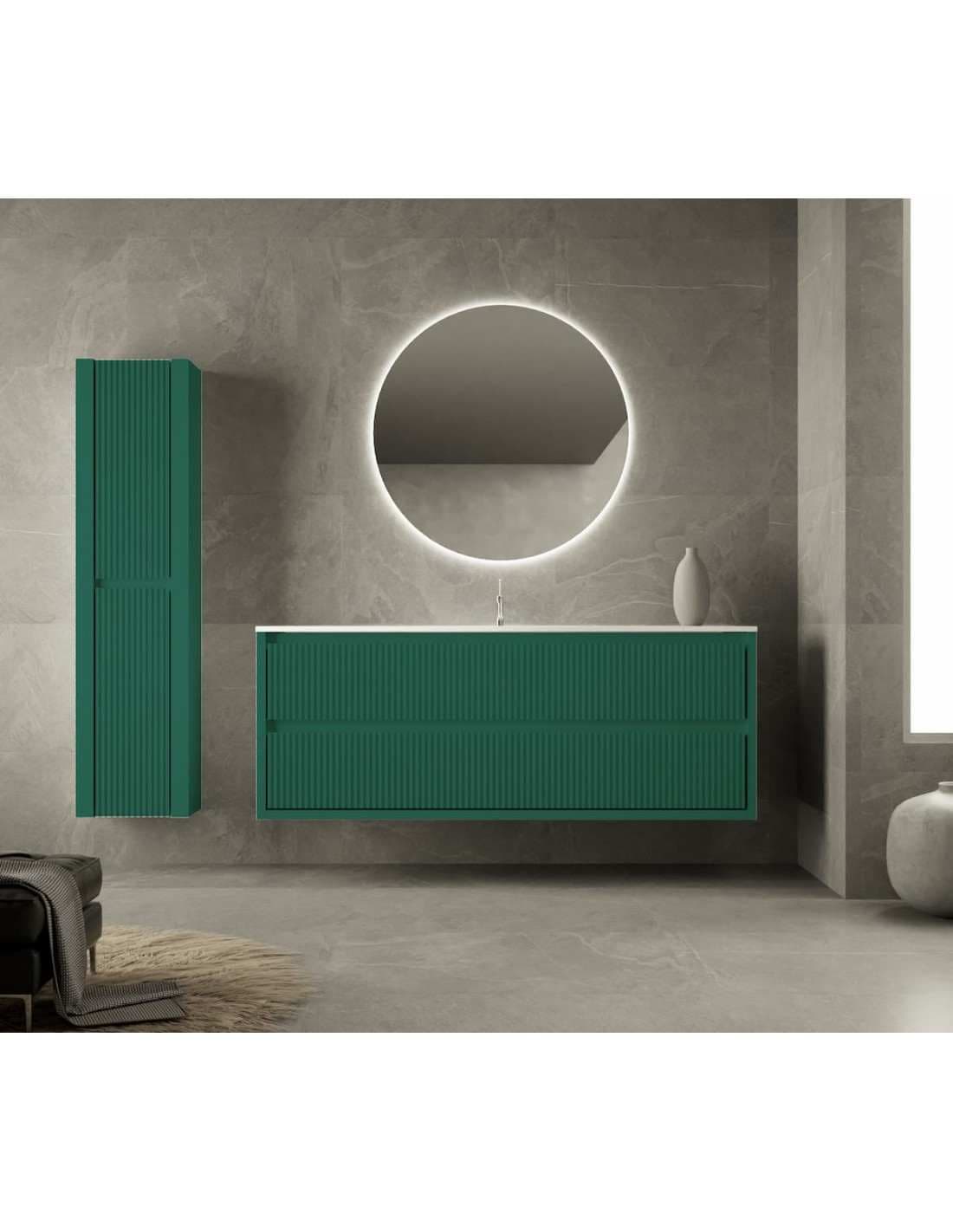 Mueble baño suspendido Danubio de 2 cajones 80,90,100,...180
