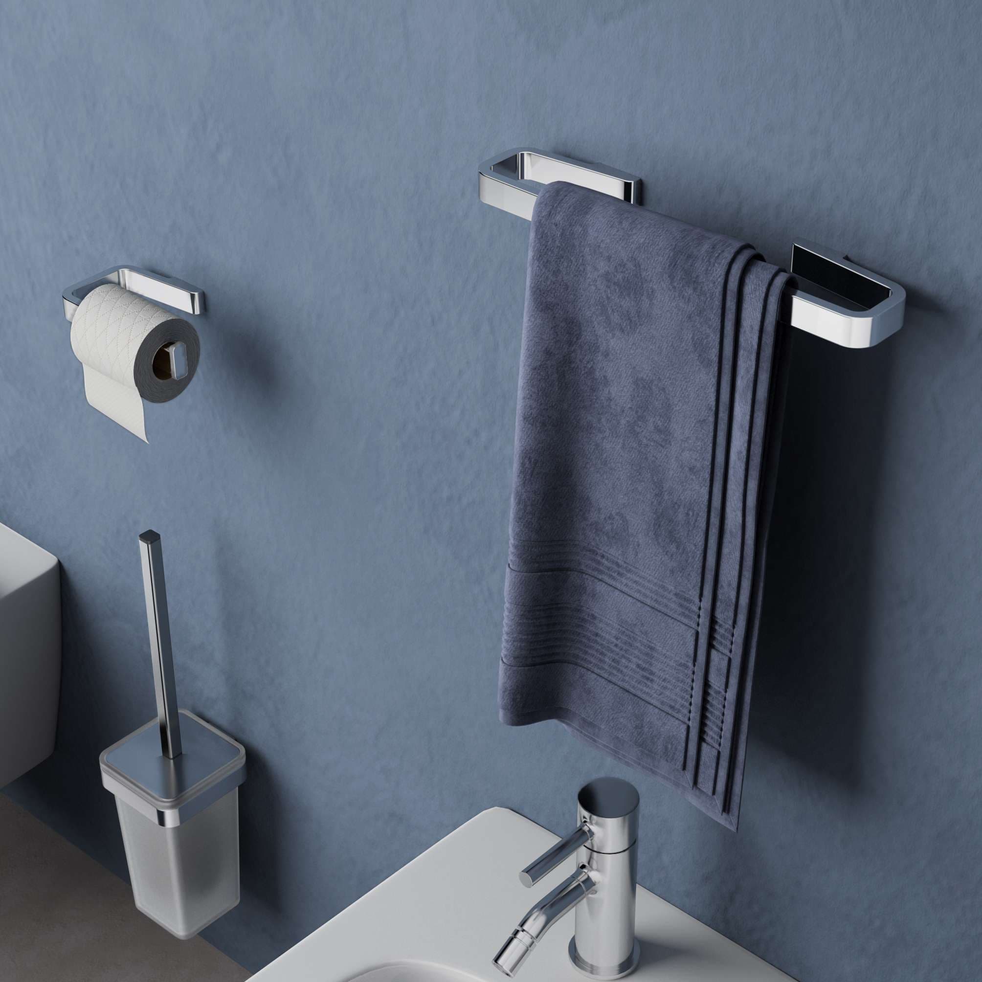 escobillero de pared samoa cromo