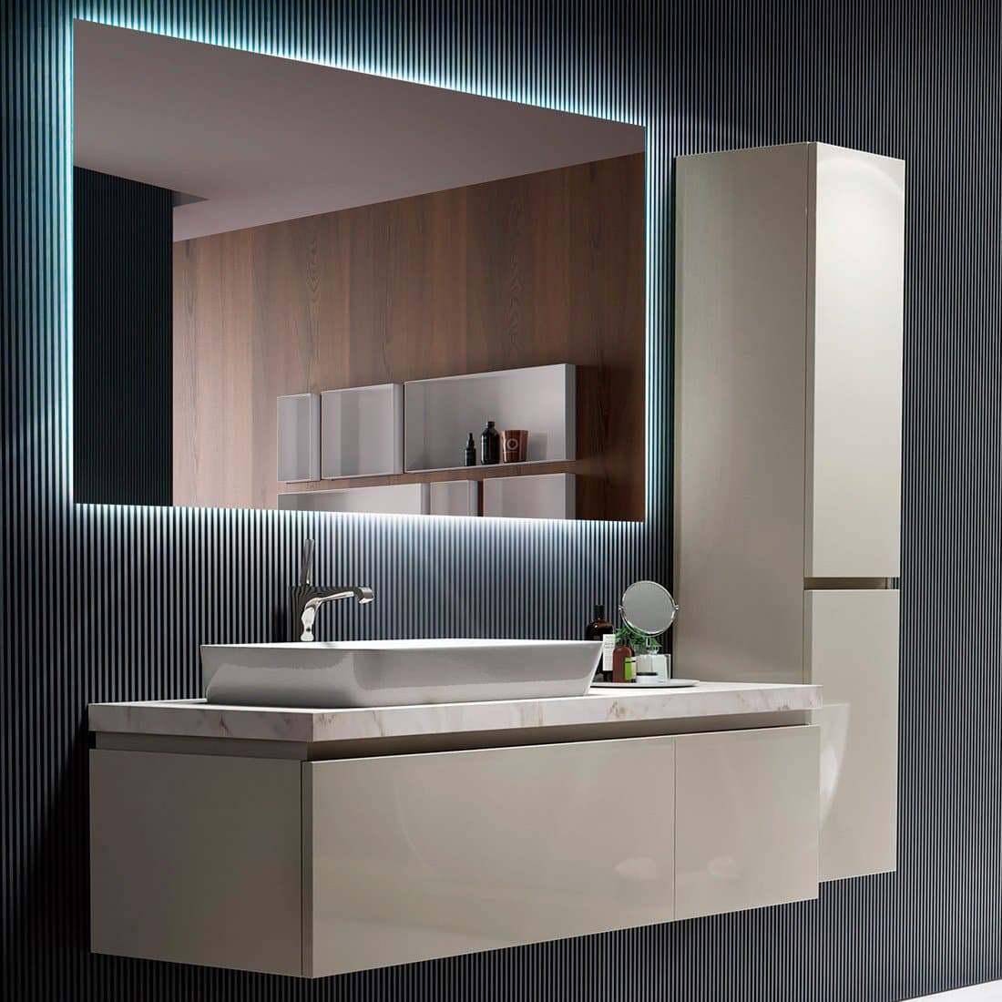 Espejo de baño con luz LED rectangular led B-923