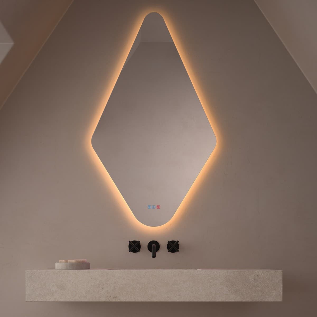 Espejo de baño con luz LED Mudéjar de Dyled