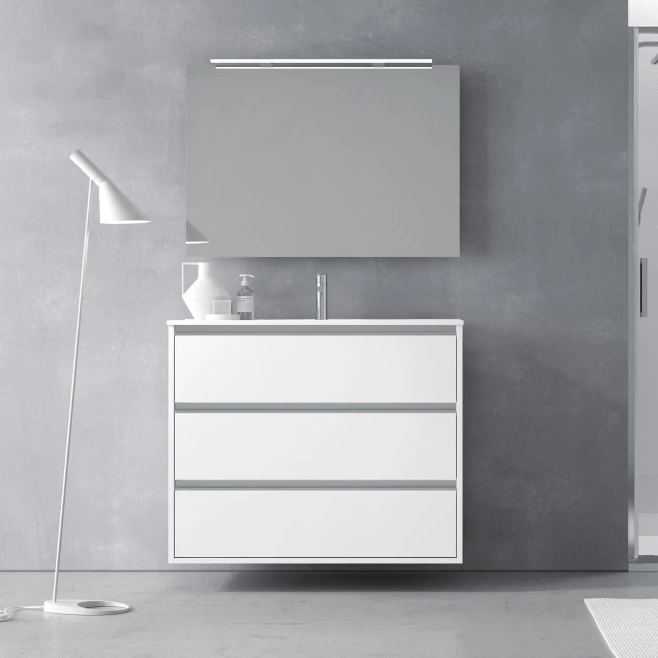 Mueble baño suspendido Carmen 3 C. Laterales vistos de Avila dos 60-70-80-90-100-120-140