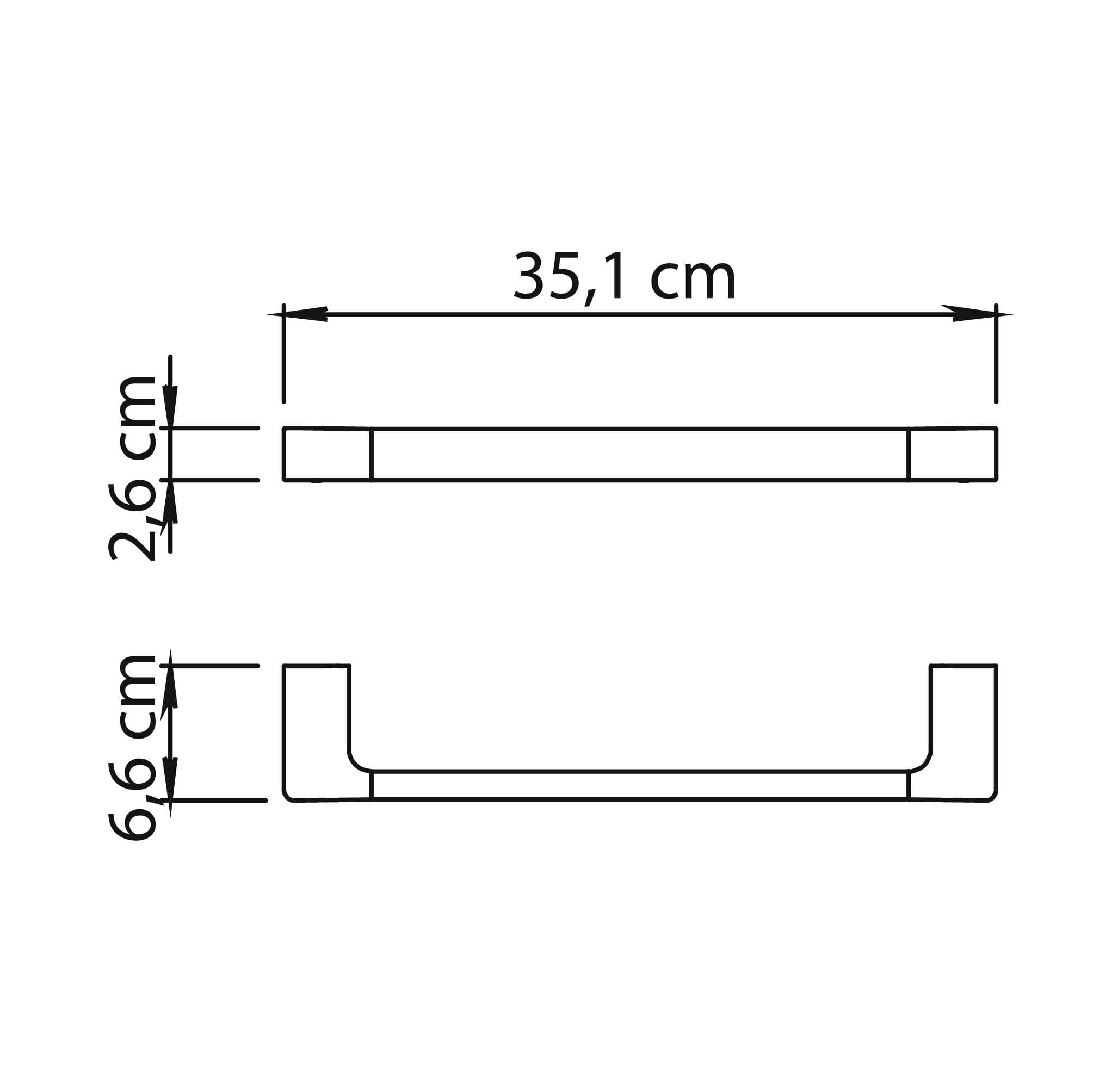 toallero 35 cm pirenei oro