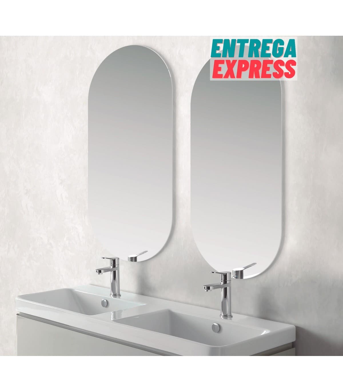 Espejo para baño Ovalaldo B-926 Sand