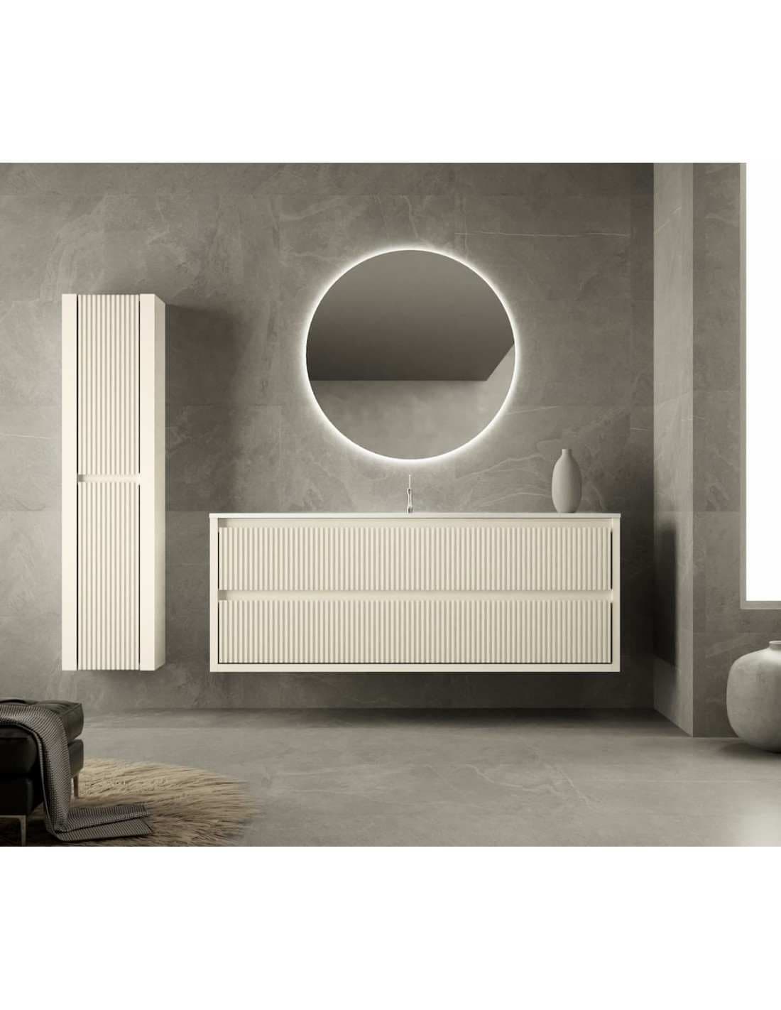Mueble baño suspendido Danubio de 2 cajones 80,90,100,...180