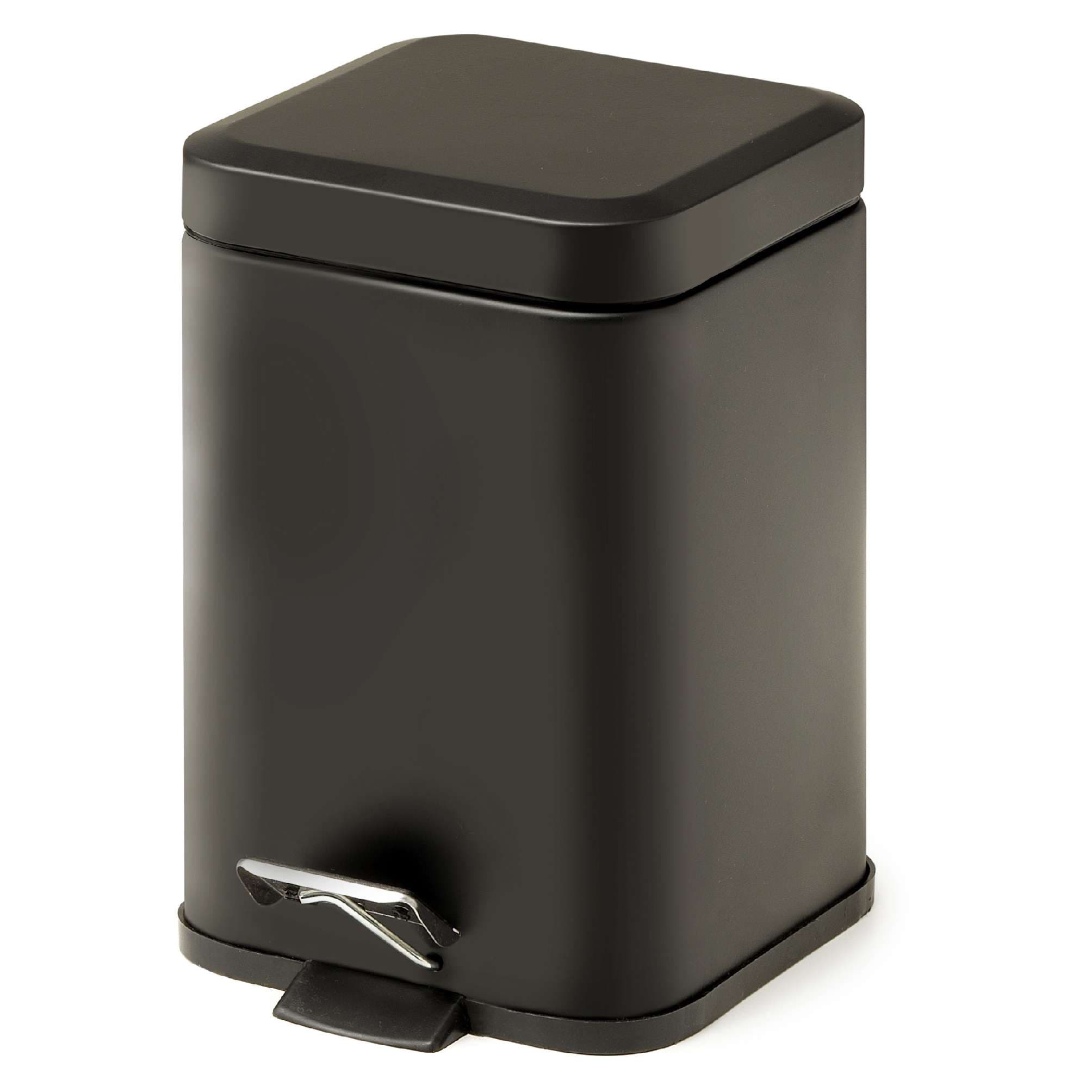 PAPELERA ARGENTA 3 lt NEGRO MATE