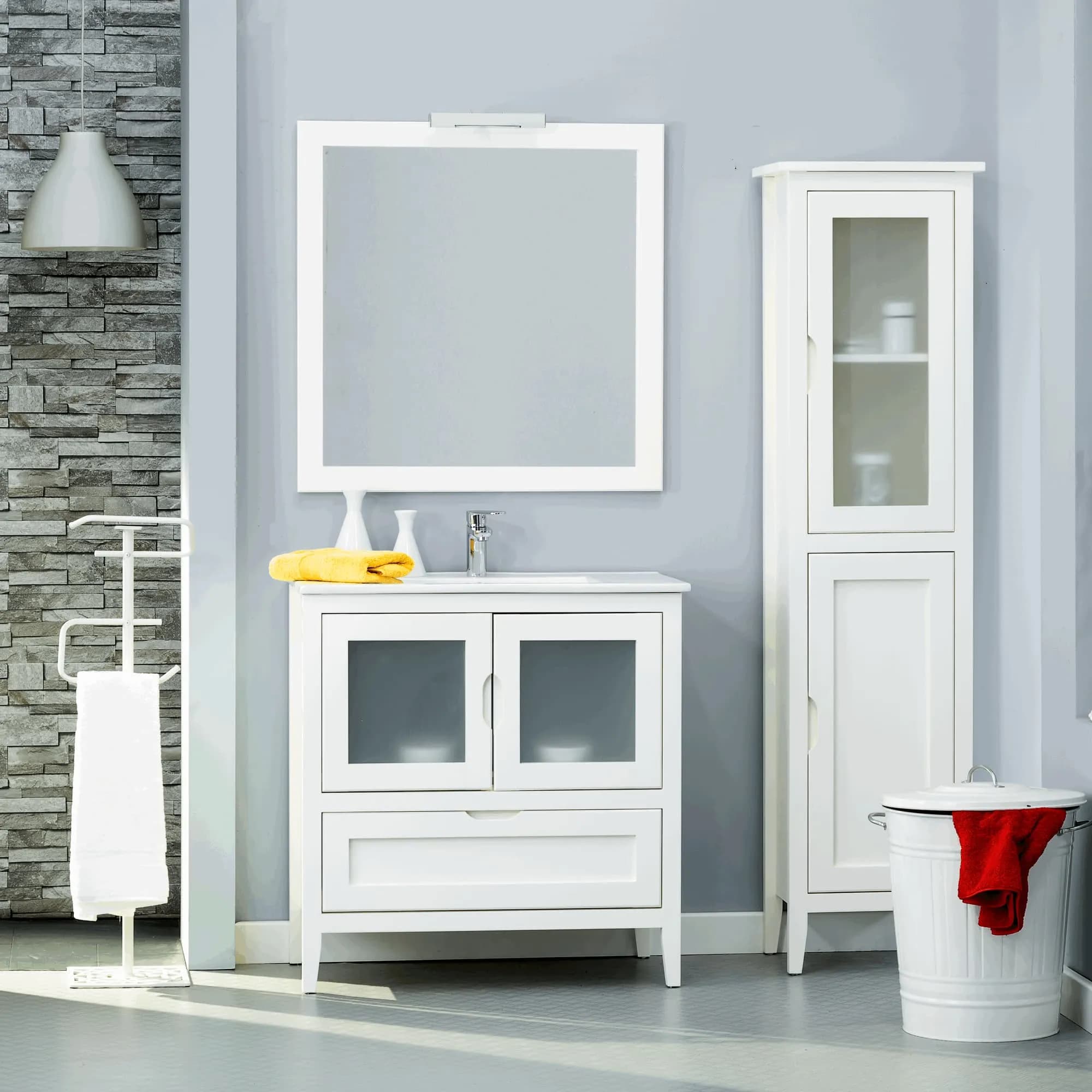 Mueble baño con patas rústico mod. Leon 60-70-80-90