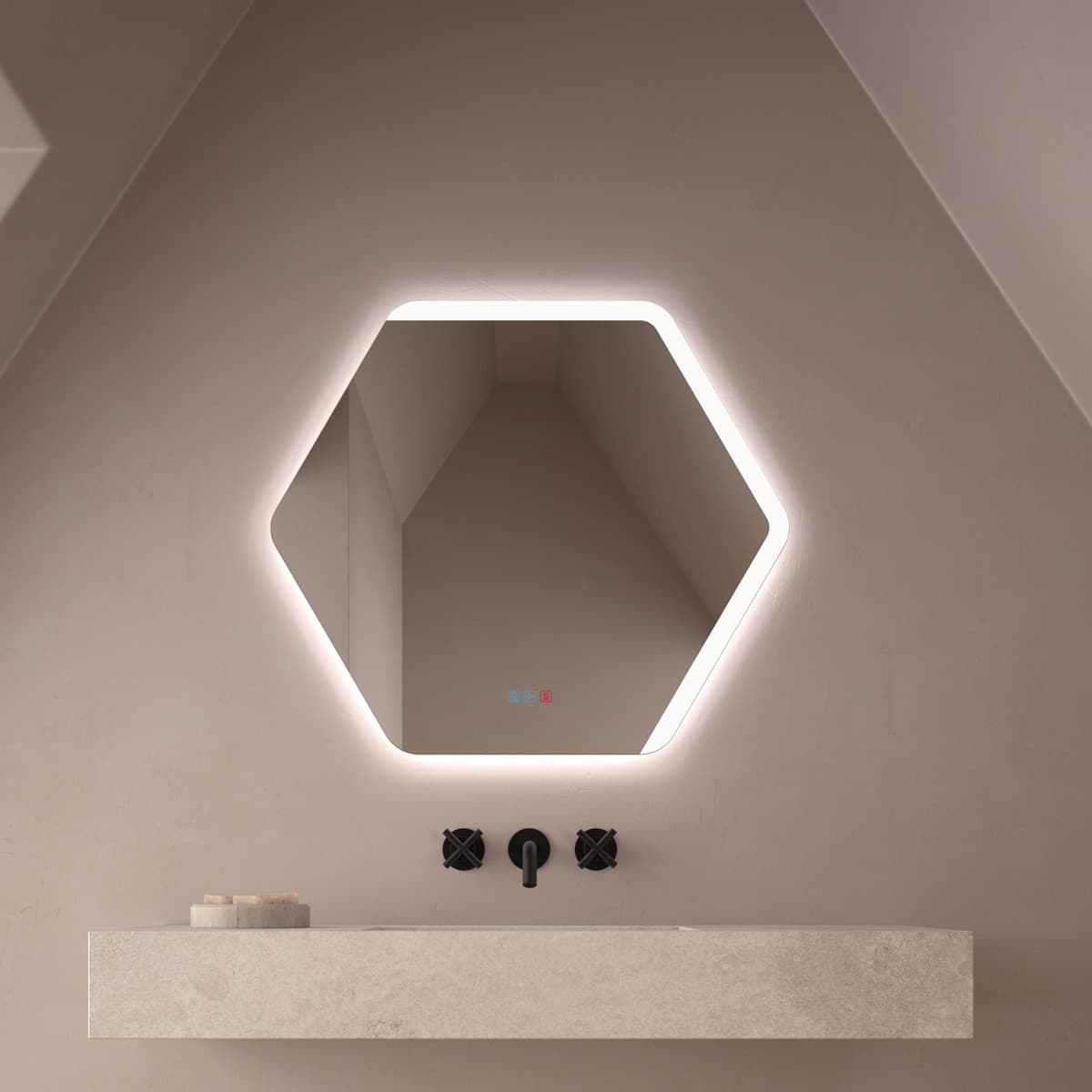 Espejo de baño con luz LED Tarragona de Dyled