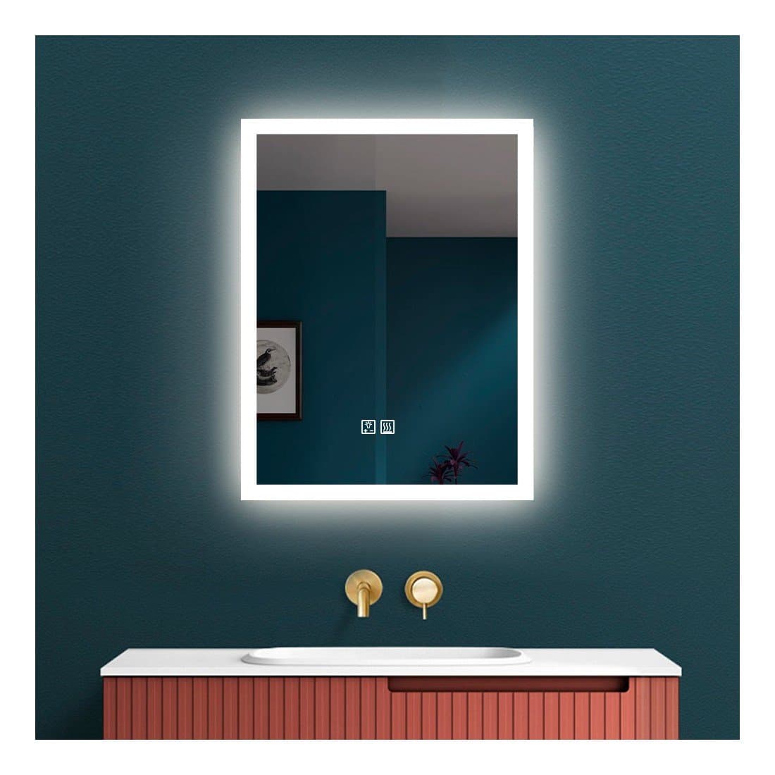 Espejo de baño con luz LED rectangular led B-924