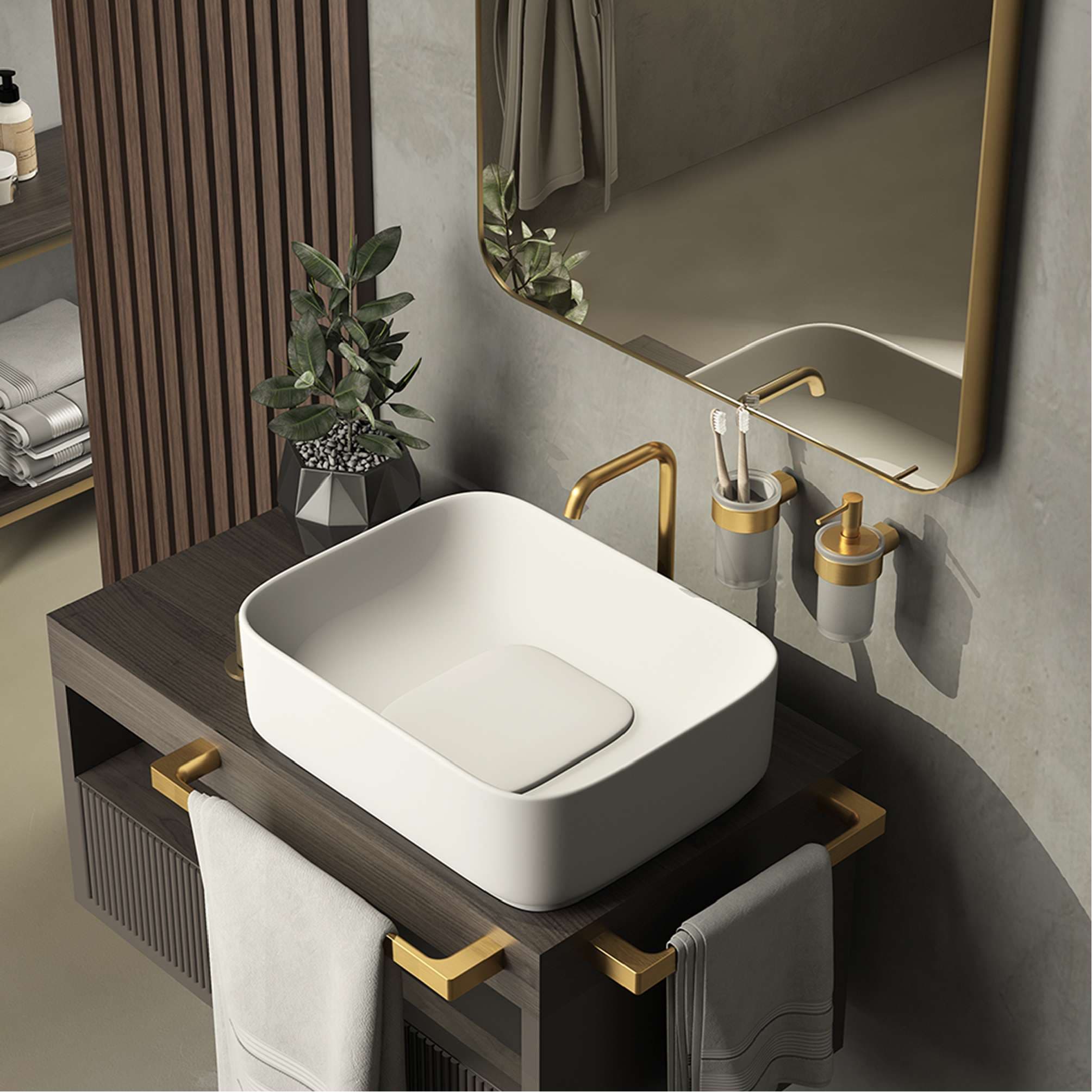 toallero 60 cm pirenei oro mate