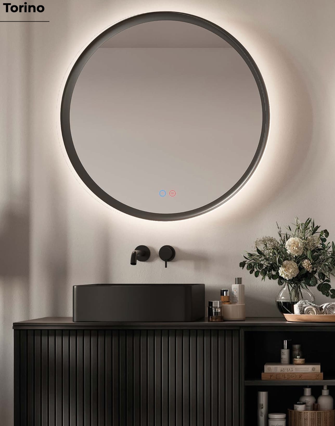Espejo de baño con luz LED Torino de Ledimex