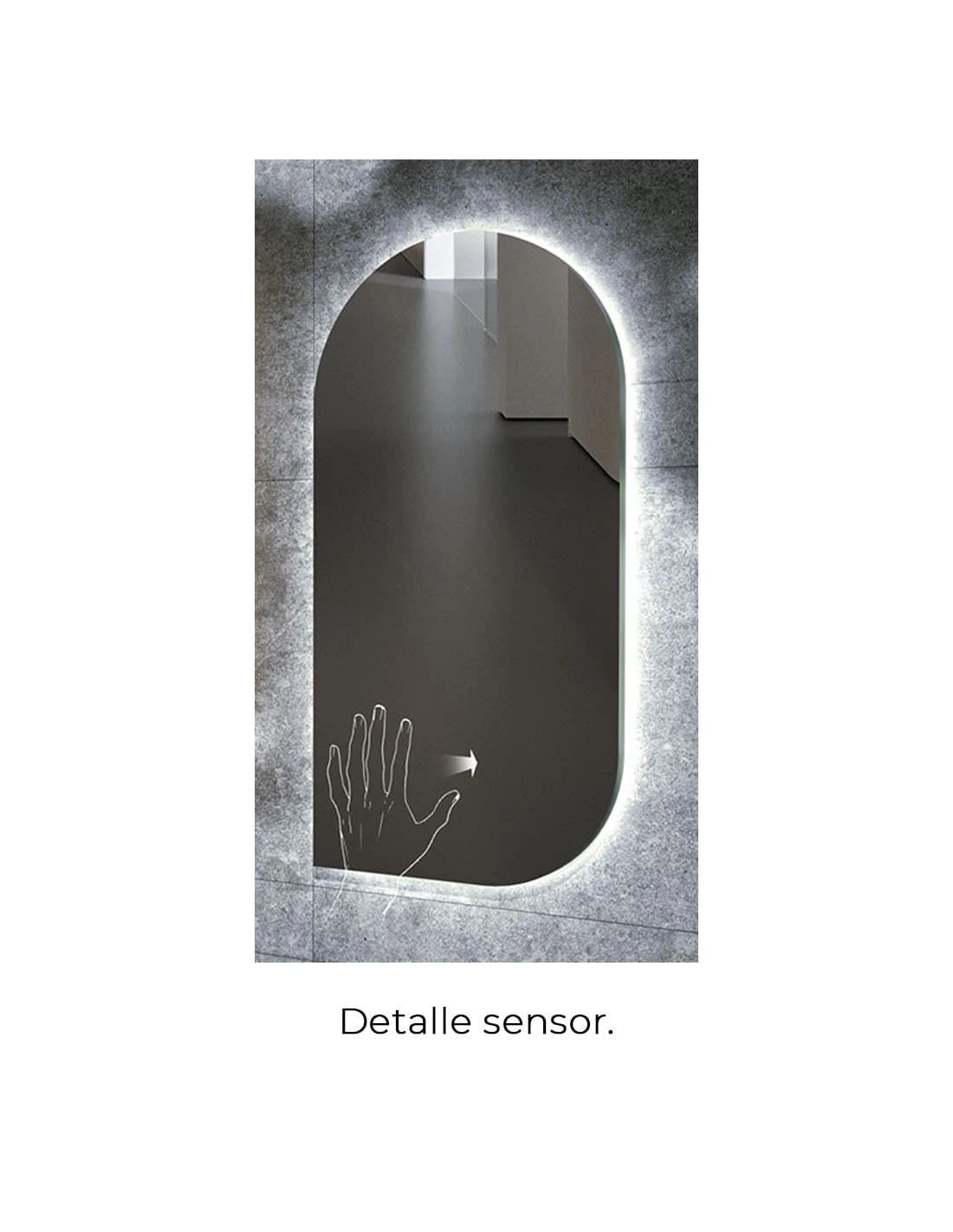Espejo de baño con luz LED Gales Ledimex