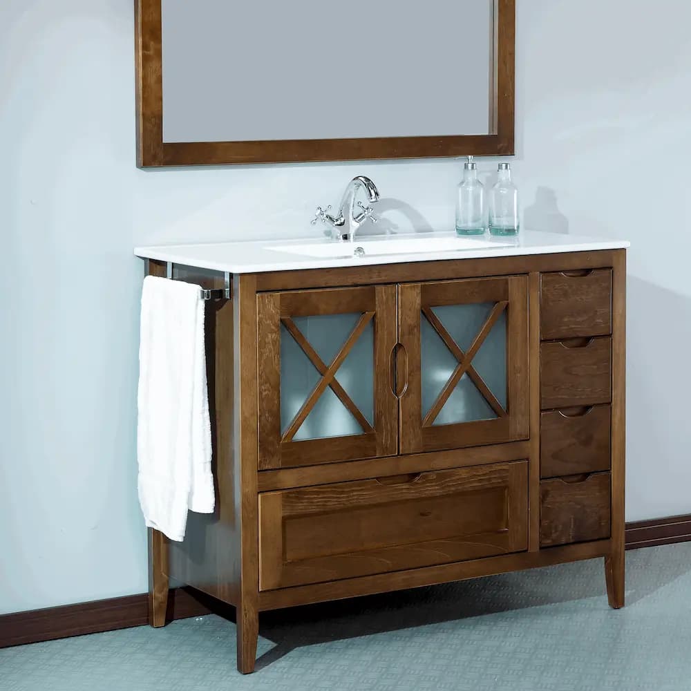 Mueble de baño rústico mod. Avila100