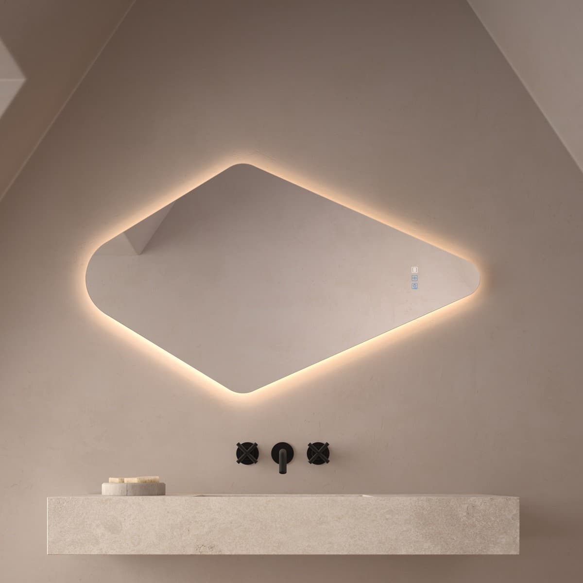 Espejo de baño con luz LED Mudéjar de Dyled