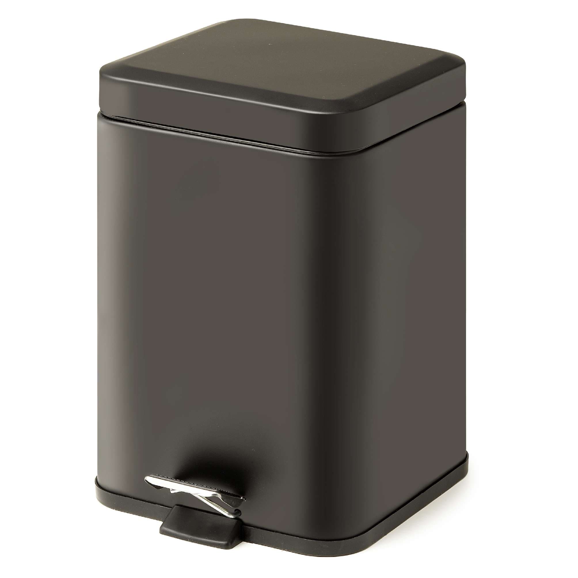 PAPELERA ARGENTA 5 lt NEGRO MATE