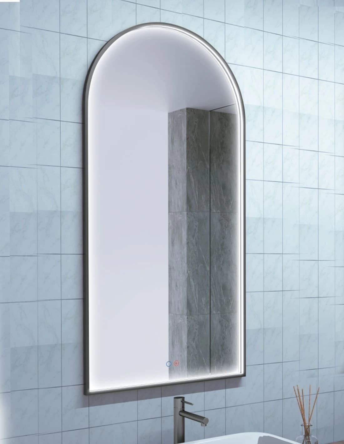 Espejo de baño con luz LED Roma Ledimex