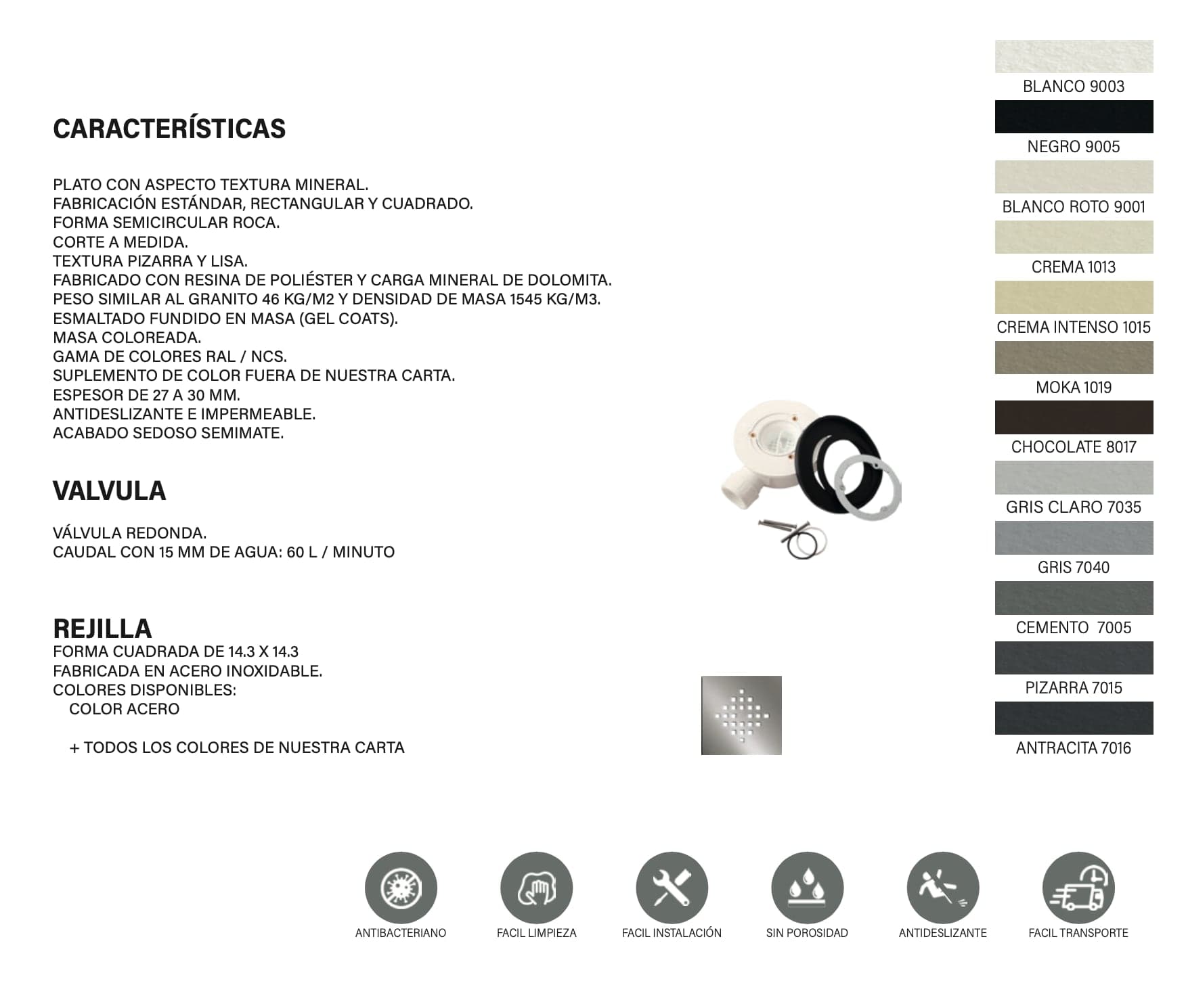 Plato de ducha Basic a medida