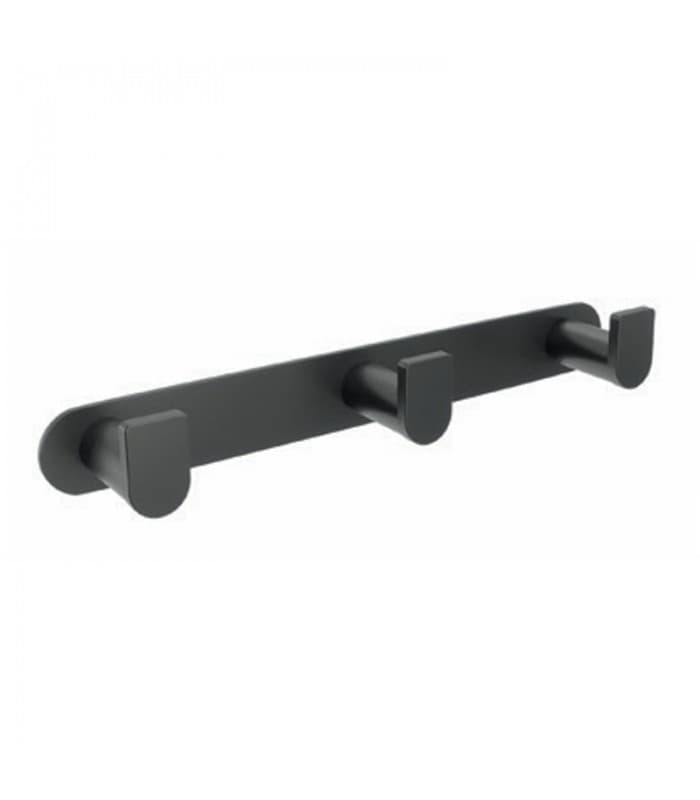 Percha triple negro Practic