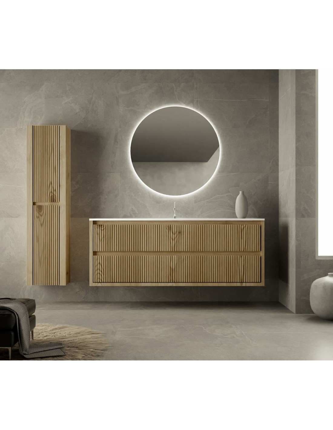 Mueble baño suspendido Danubio de 2 cajones 80,90,100,...180