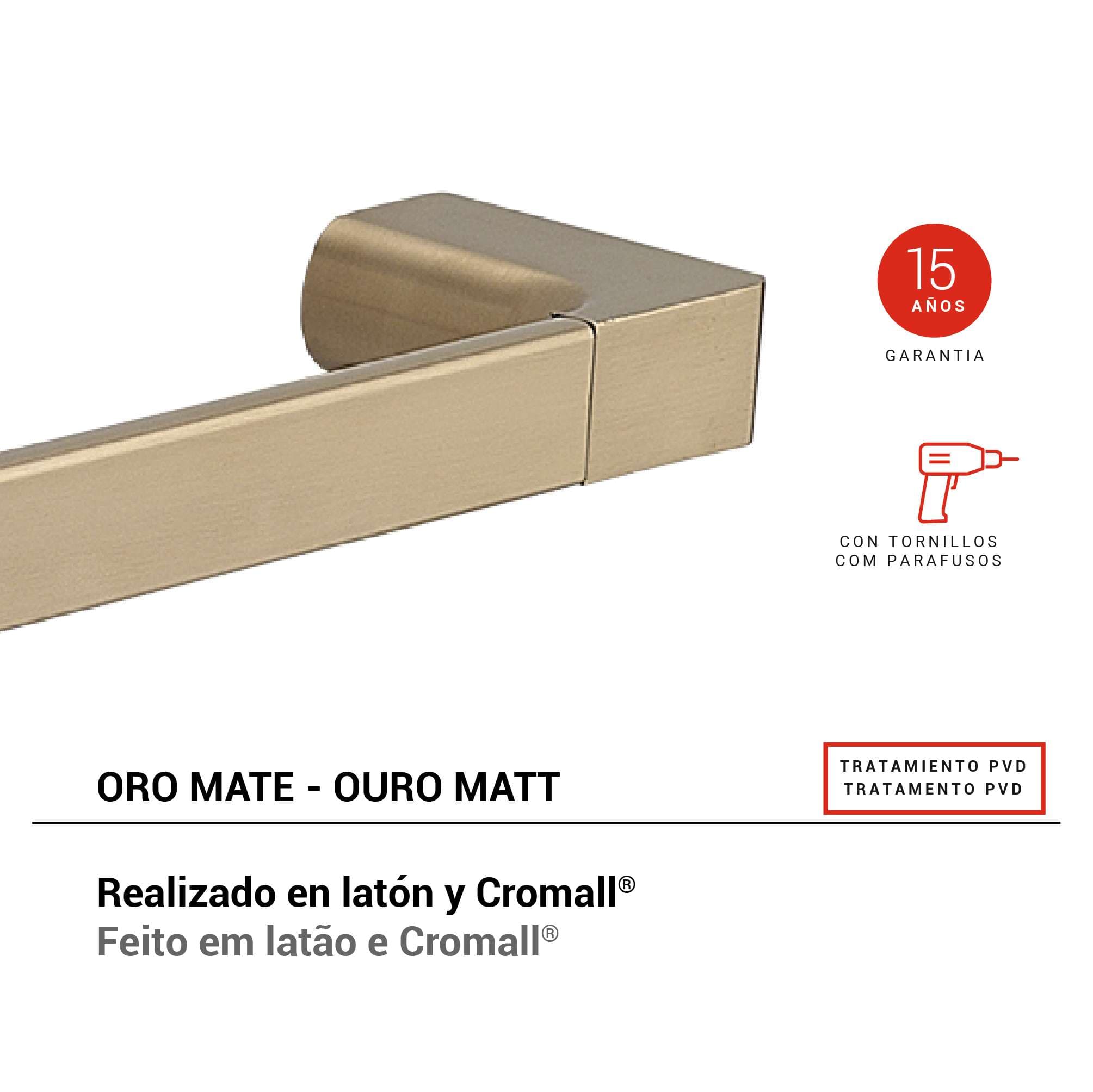 toallero 35 cm pirenei oro mate