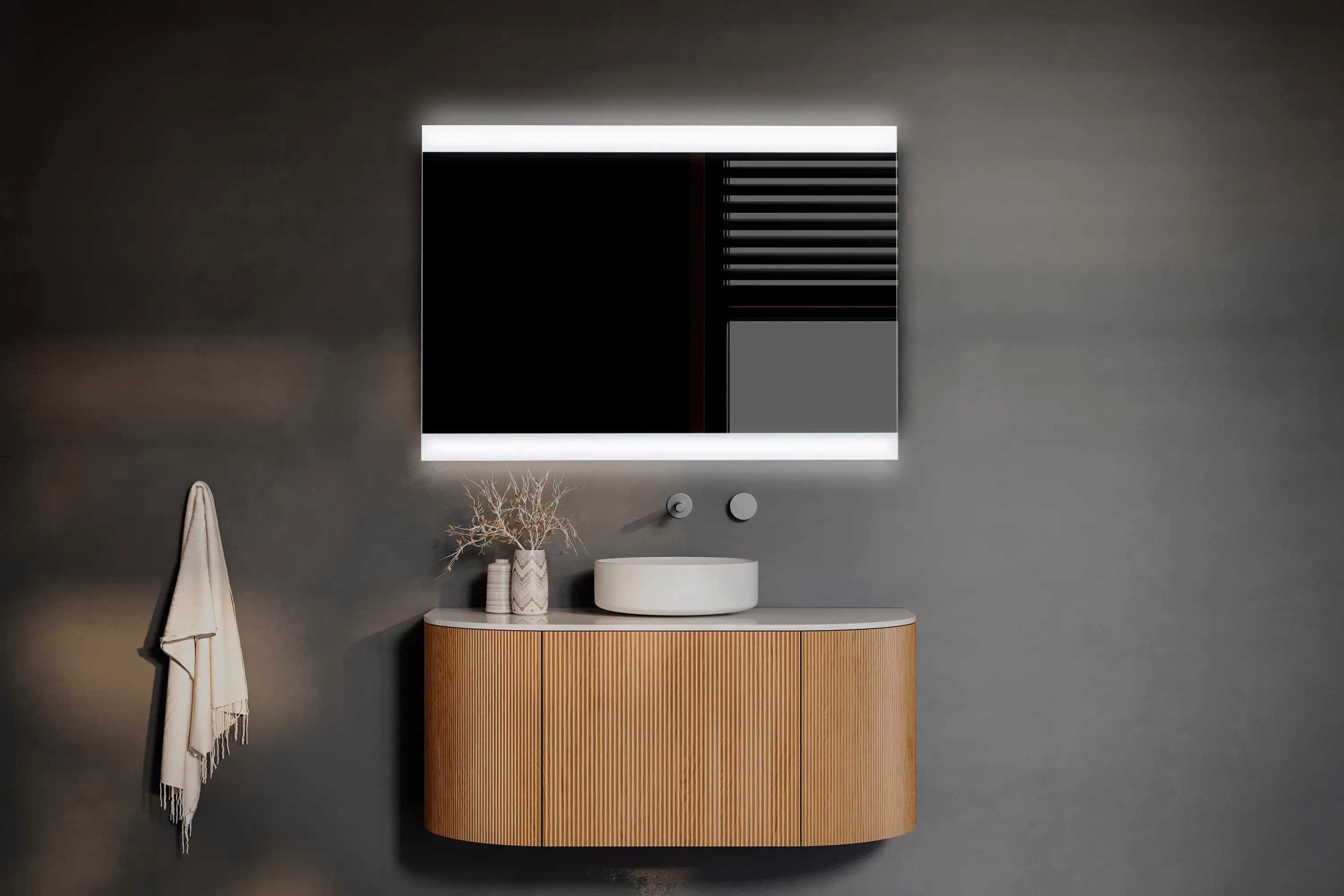 Espejo de baño con luz LED rectangular led B-932