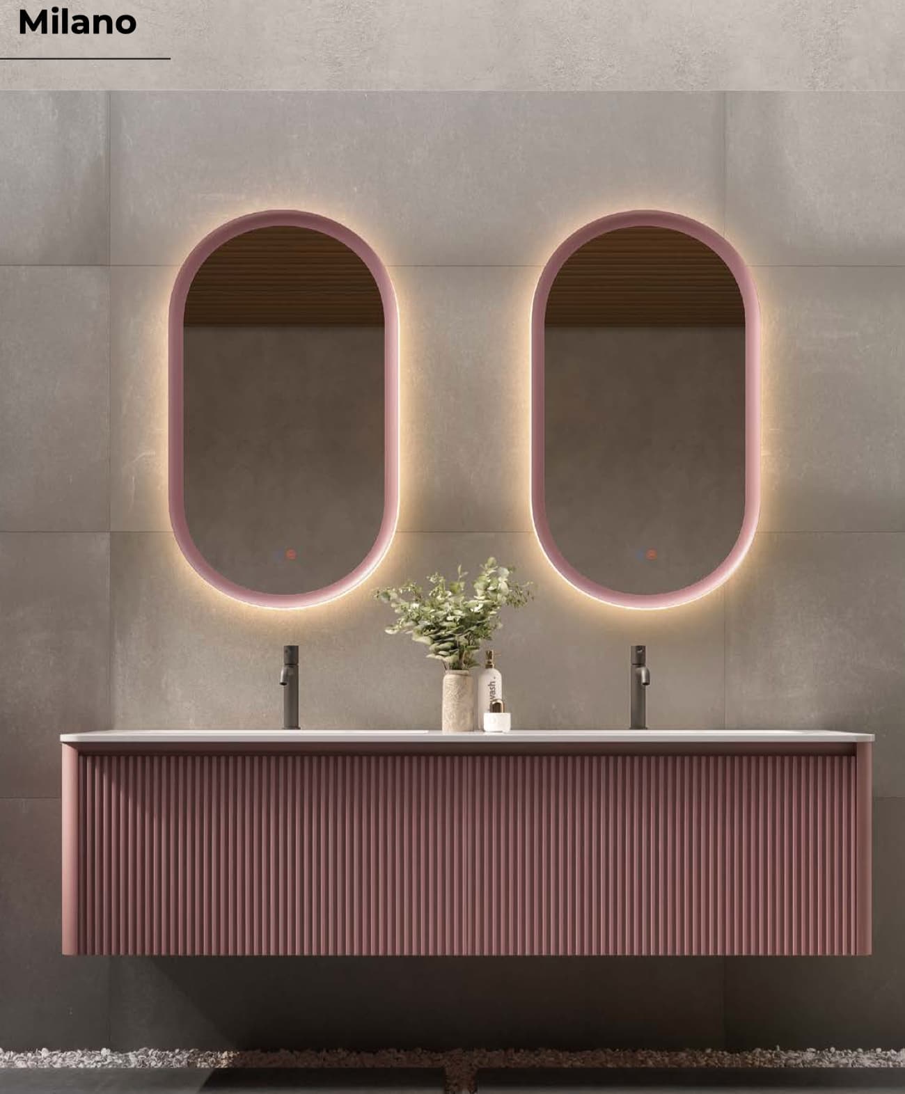Espejo de baño con luz LED Milano Triled con antivaho de Ledimex