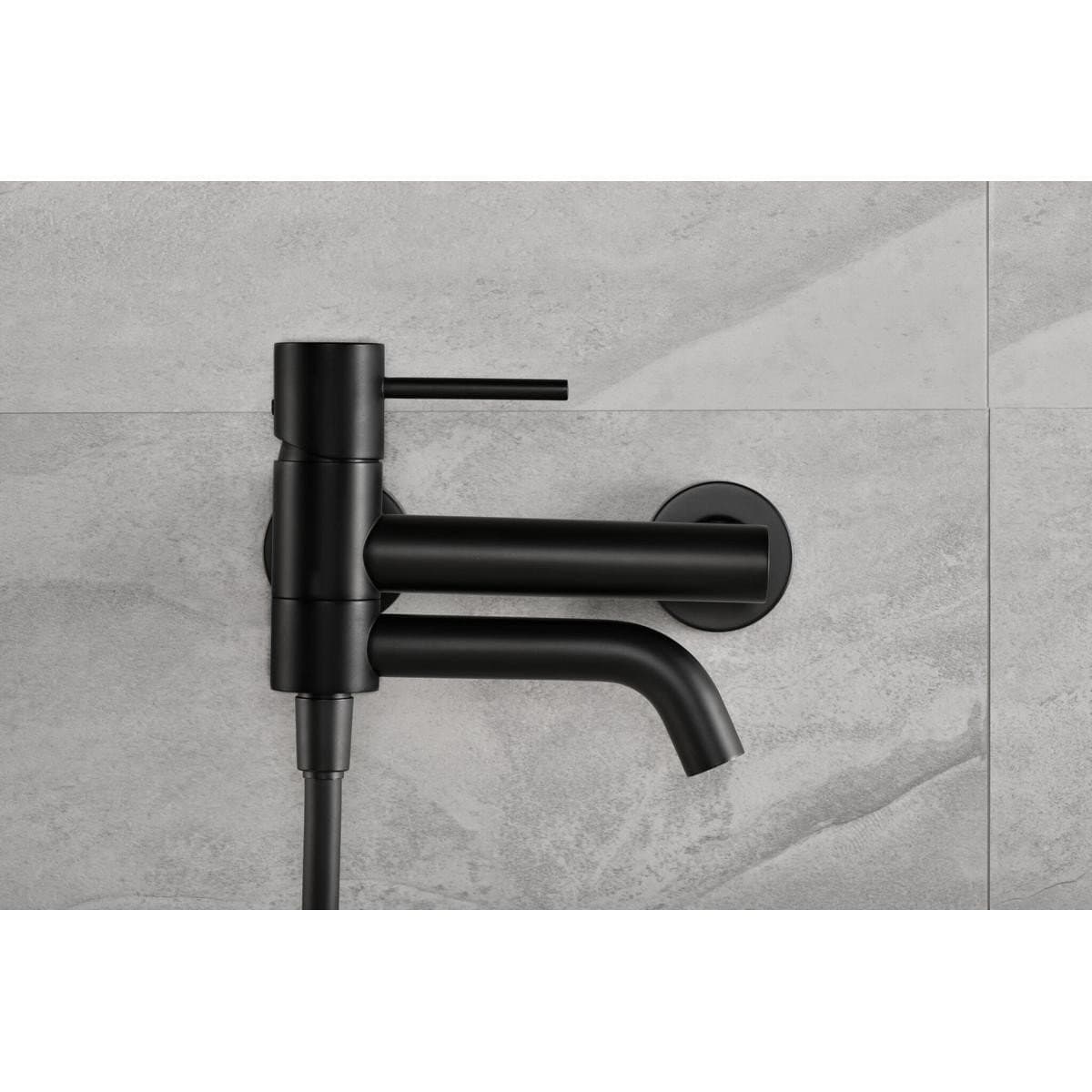 Monomando kit baño/ducha Monza negro mate / BDM039-4NG