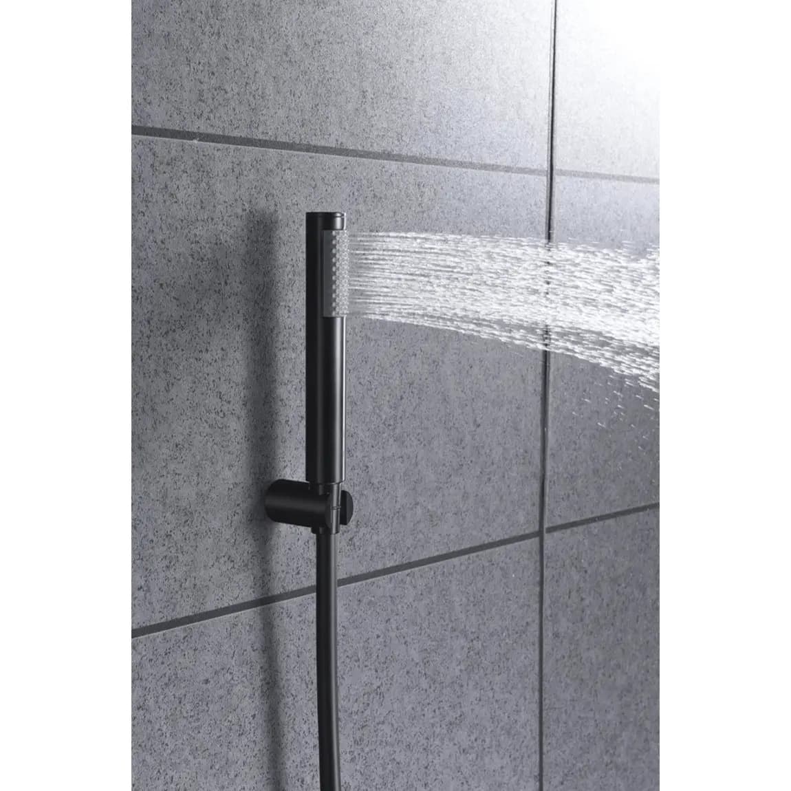 Kit baño/ducha Olimpo negro mate / BDC033-4NG