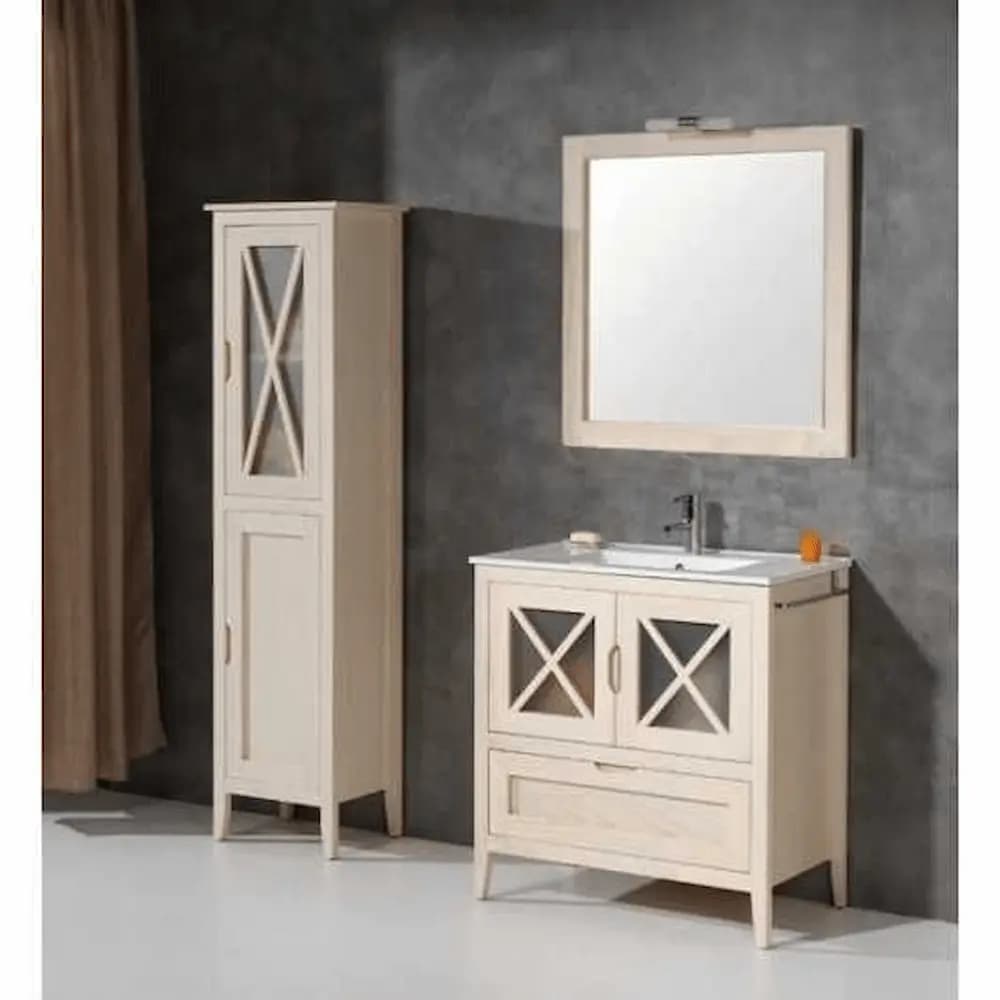 Mueble de baño rústico mod. Avila 120 cajonera