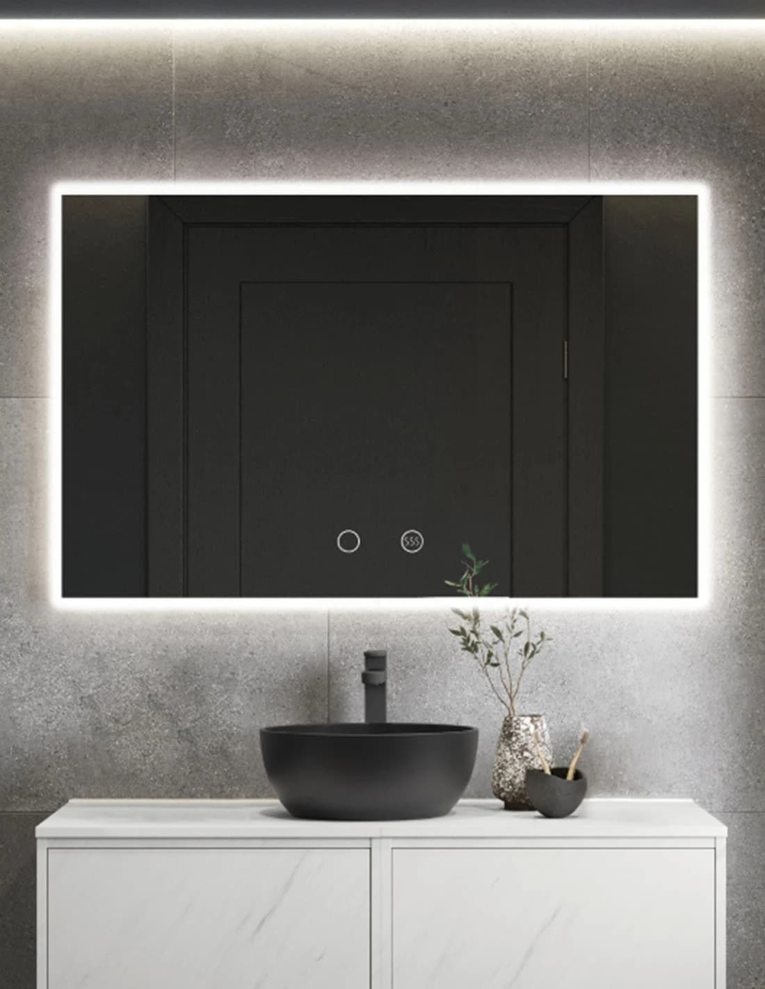 Espejo de baño con luz LED Italia Ledimex antivaho