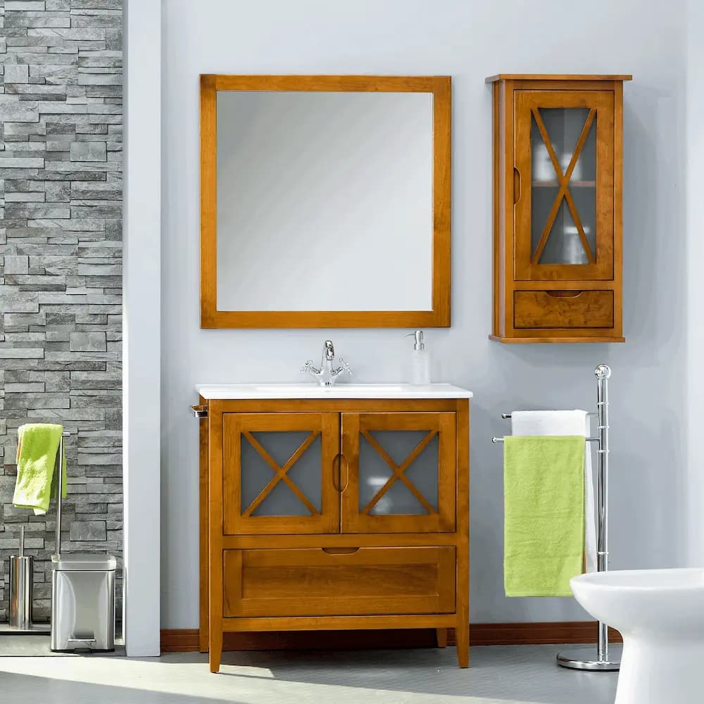 Mueble de baño rústico mod. Avila 60-70-80-90
