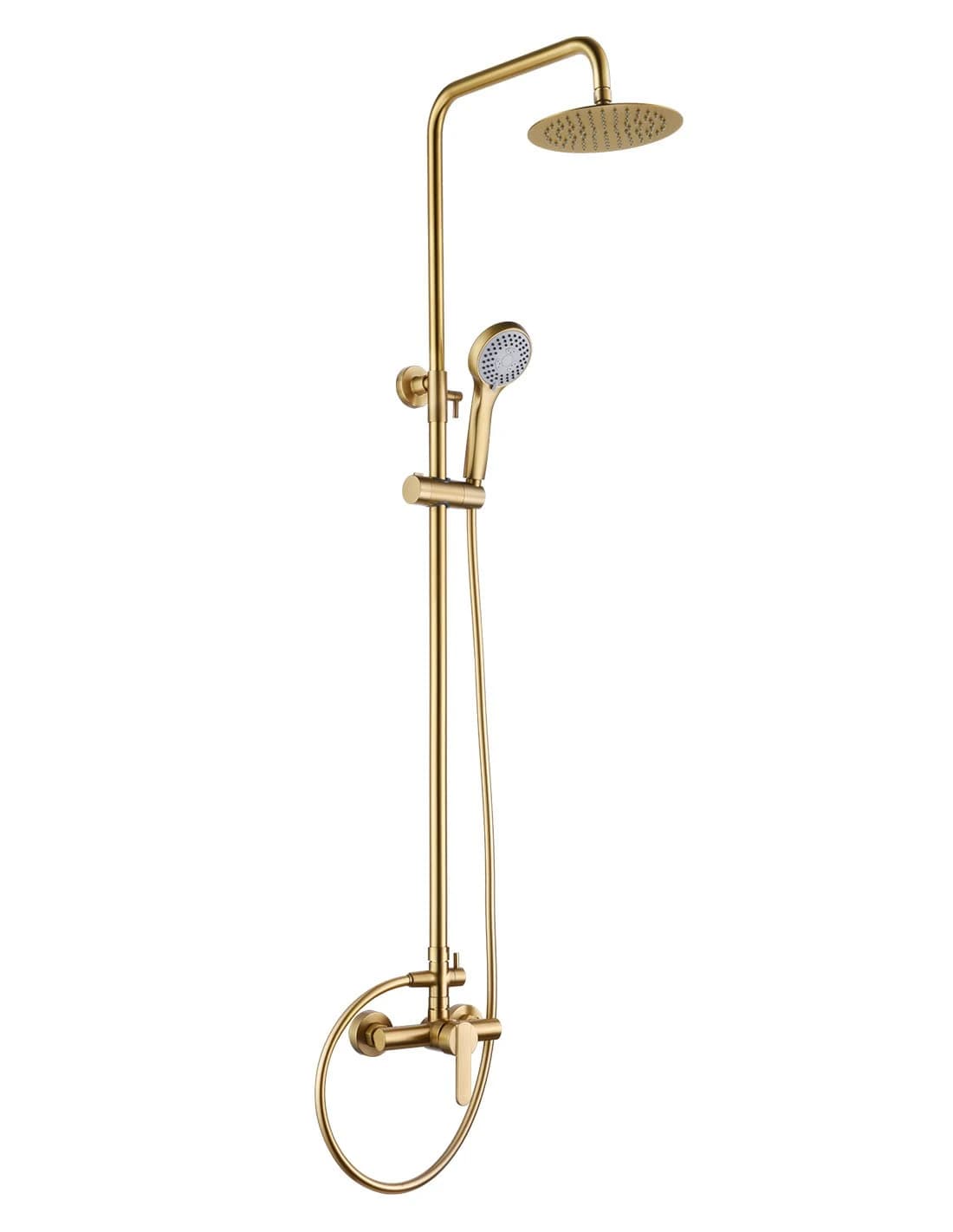 Conjunto ducha monomando Roma oro cepillado / BDR001/OC