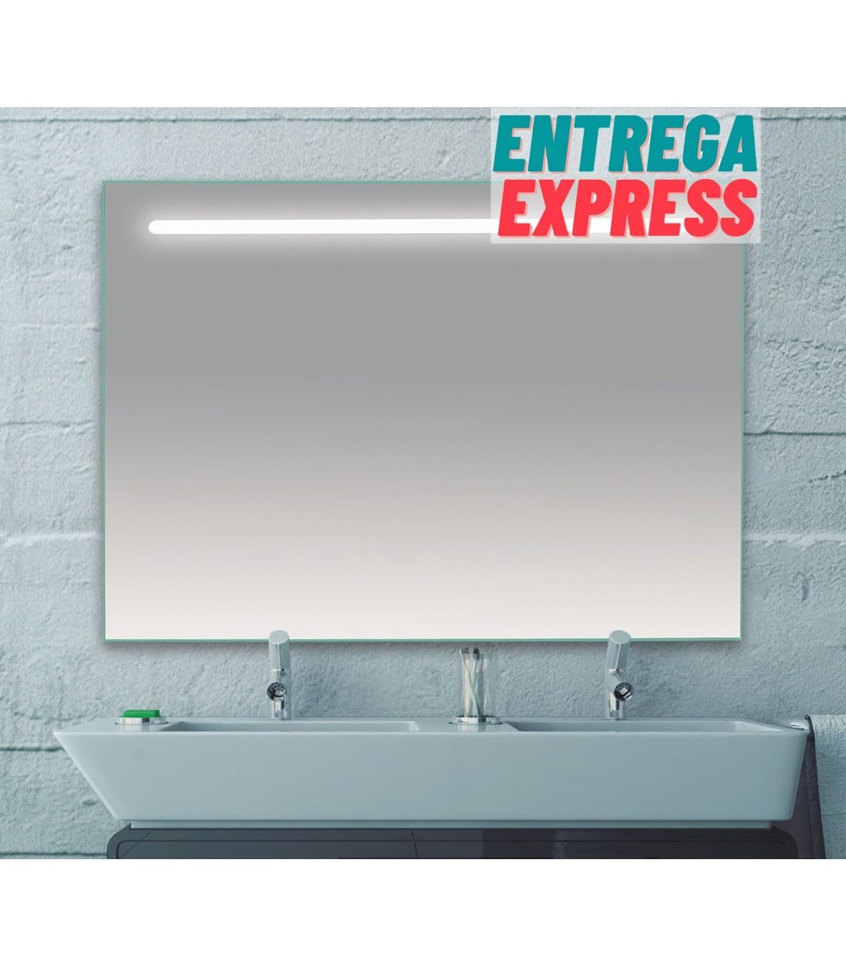 Espejo de baño con luz LED rectangular led B-925