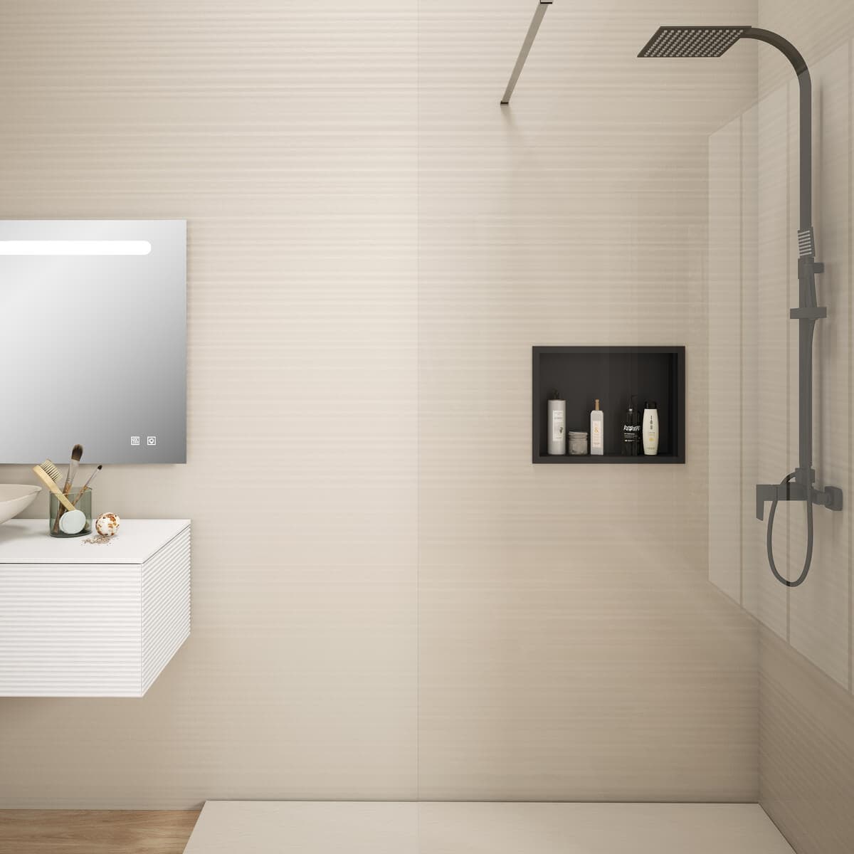Hornacina Solid Surface Negra