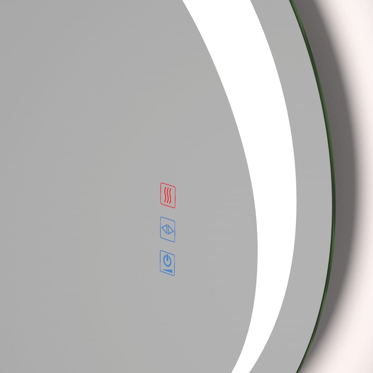 Espejo de baño con luz LED Ovalado Para Baño Burgos de Dyled