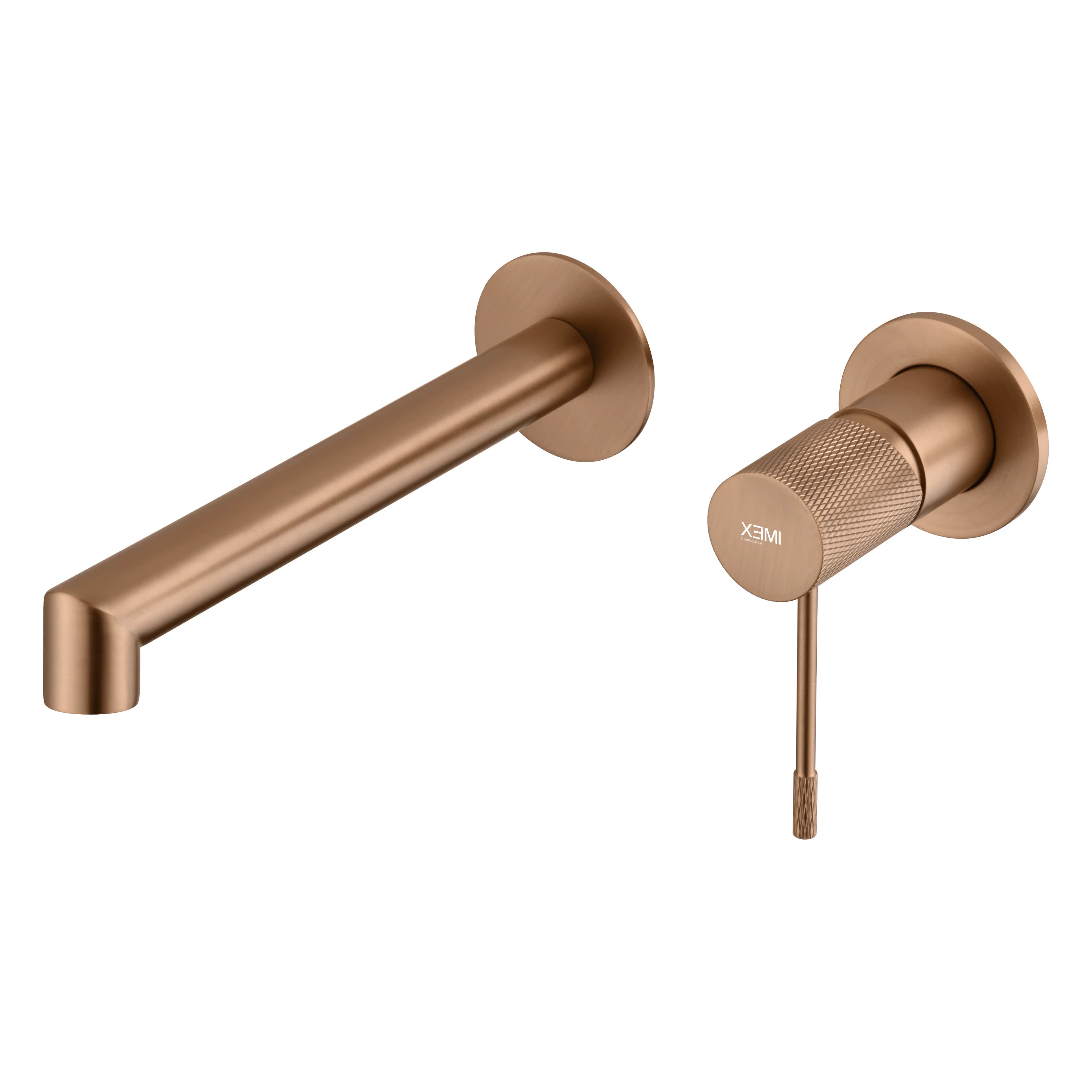 Monomando lavabo empotrado LINE oro rosa cepillado / GLD038/ORC