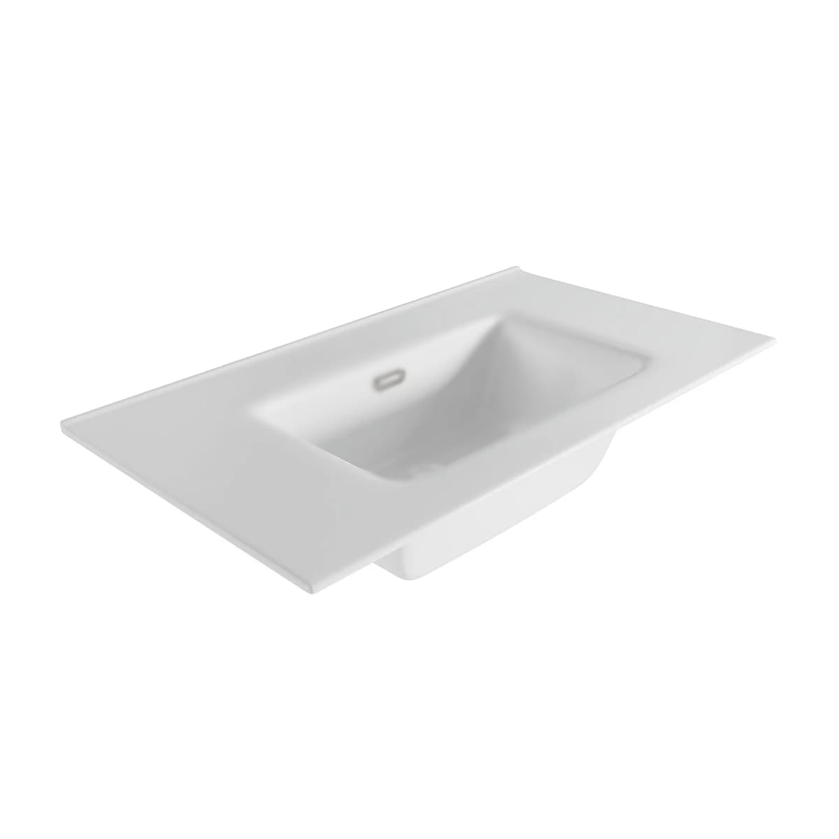 Lavabo ETNA porcelana BLANCO MATE 80-100-120 2s Sin orificio de para grifo