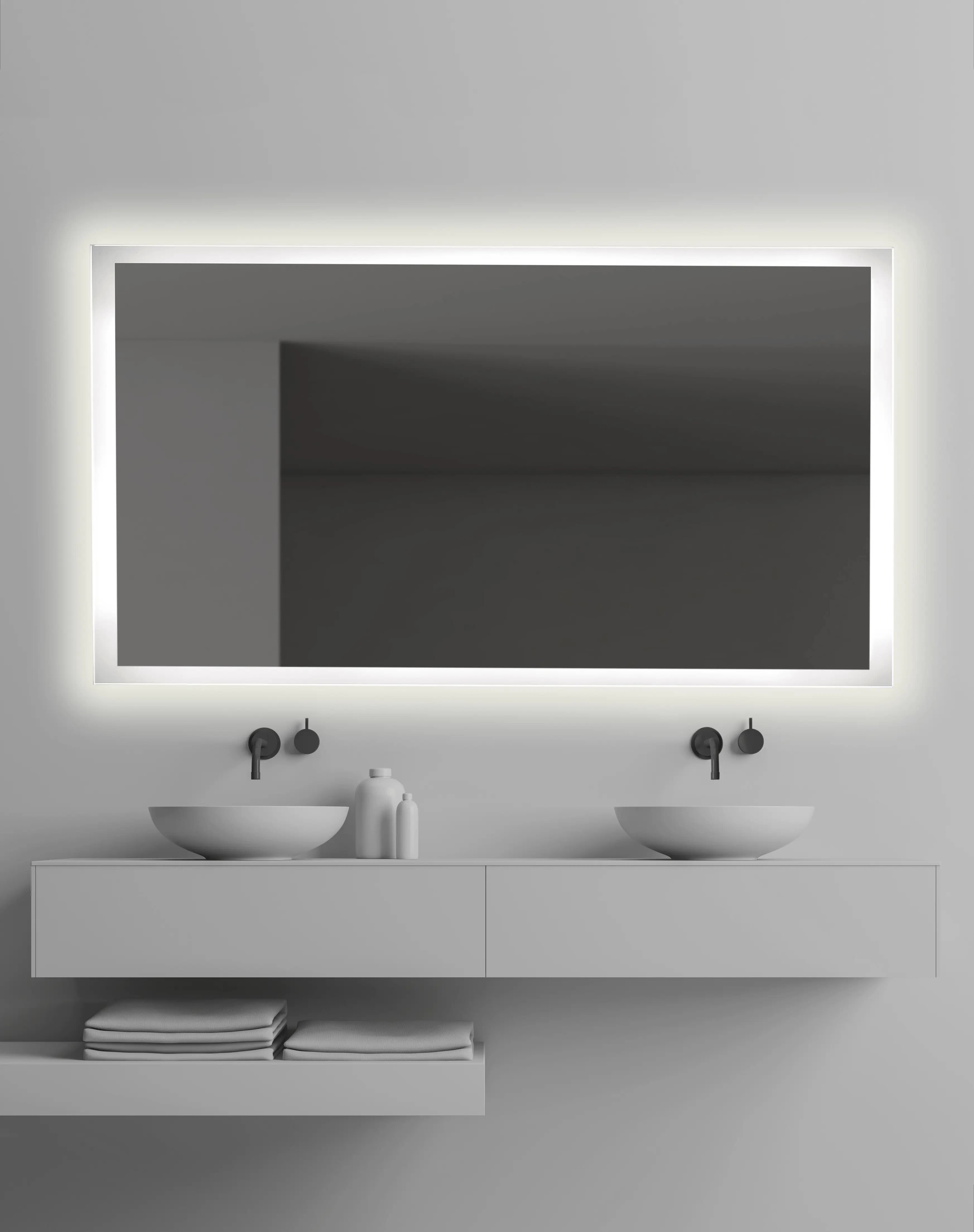 Espejo de baño con luz LED rectangular led B-924