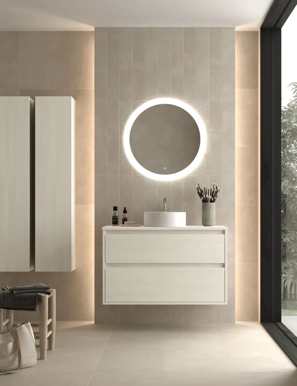 Mueble baño suspendido Carmen 2 Cajones de Avila dos 60-70-80-90-100-120-140 Laterales vistos