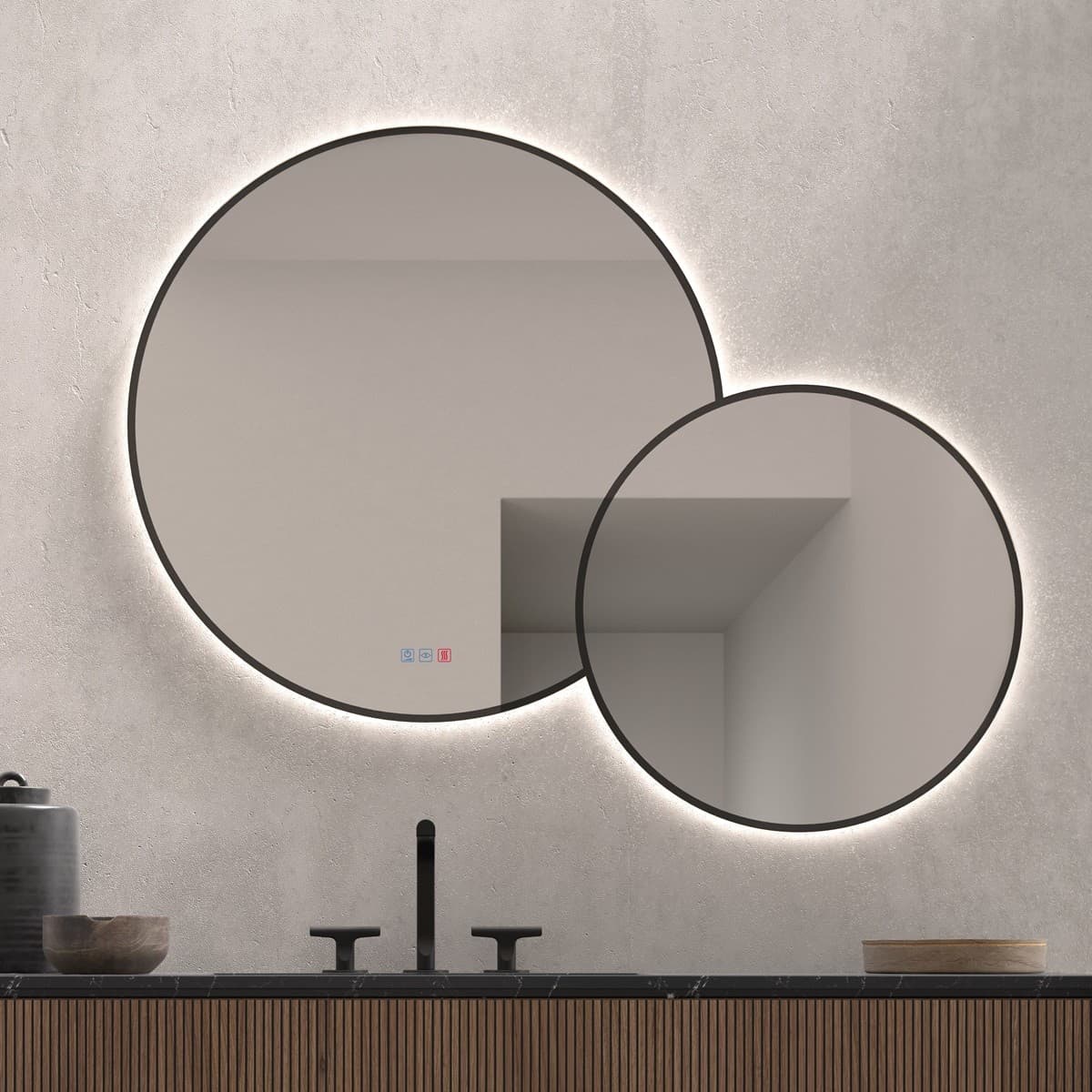 Espejo de baño con luz LED Ovalado Para Baño Pópulo de Dyled