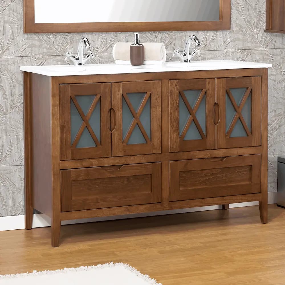 Mueble de baño rústico mod. Avila 120