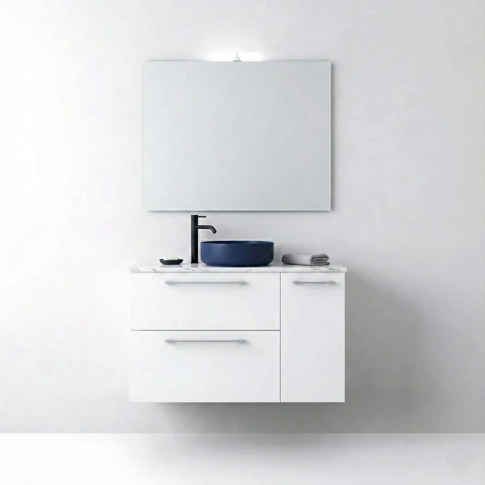 Mueble baño suspendido Carmen 2C+1P TOP de Avila dos 80-100-120