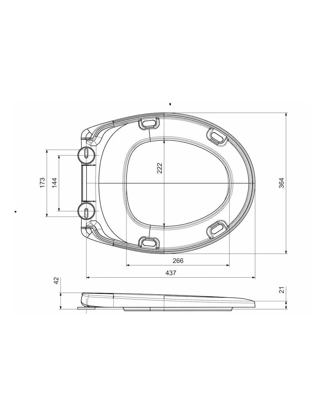 Tapa Wc compatible Duroplast Nerja de Bellavista blanca