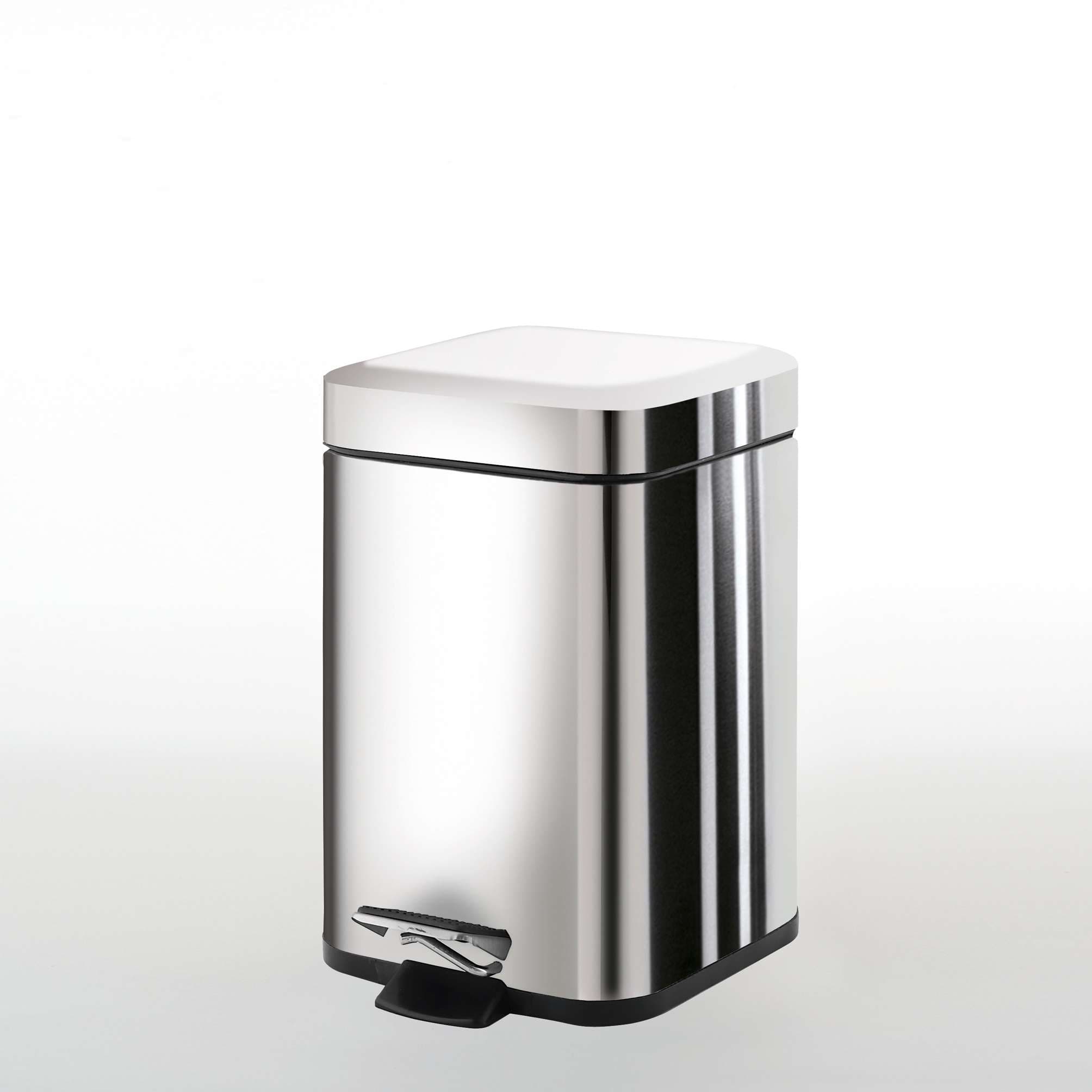 PAPELERA 3 lt ARGENTA CROMO
