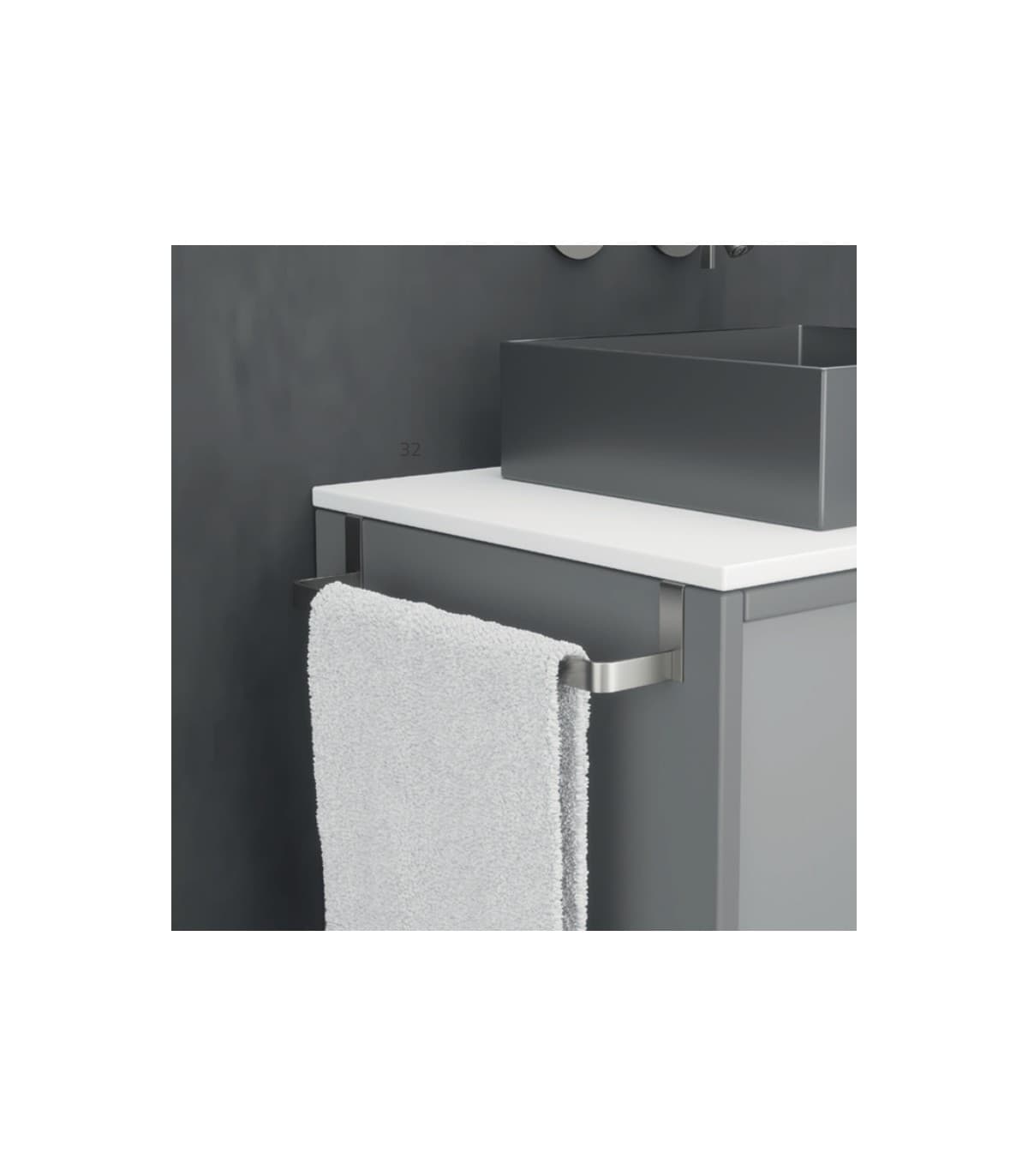 Barra Toallero para Mueble Cromo Medimex