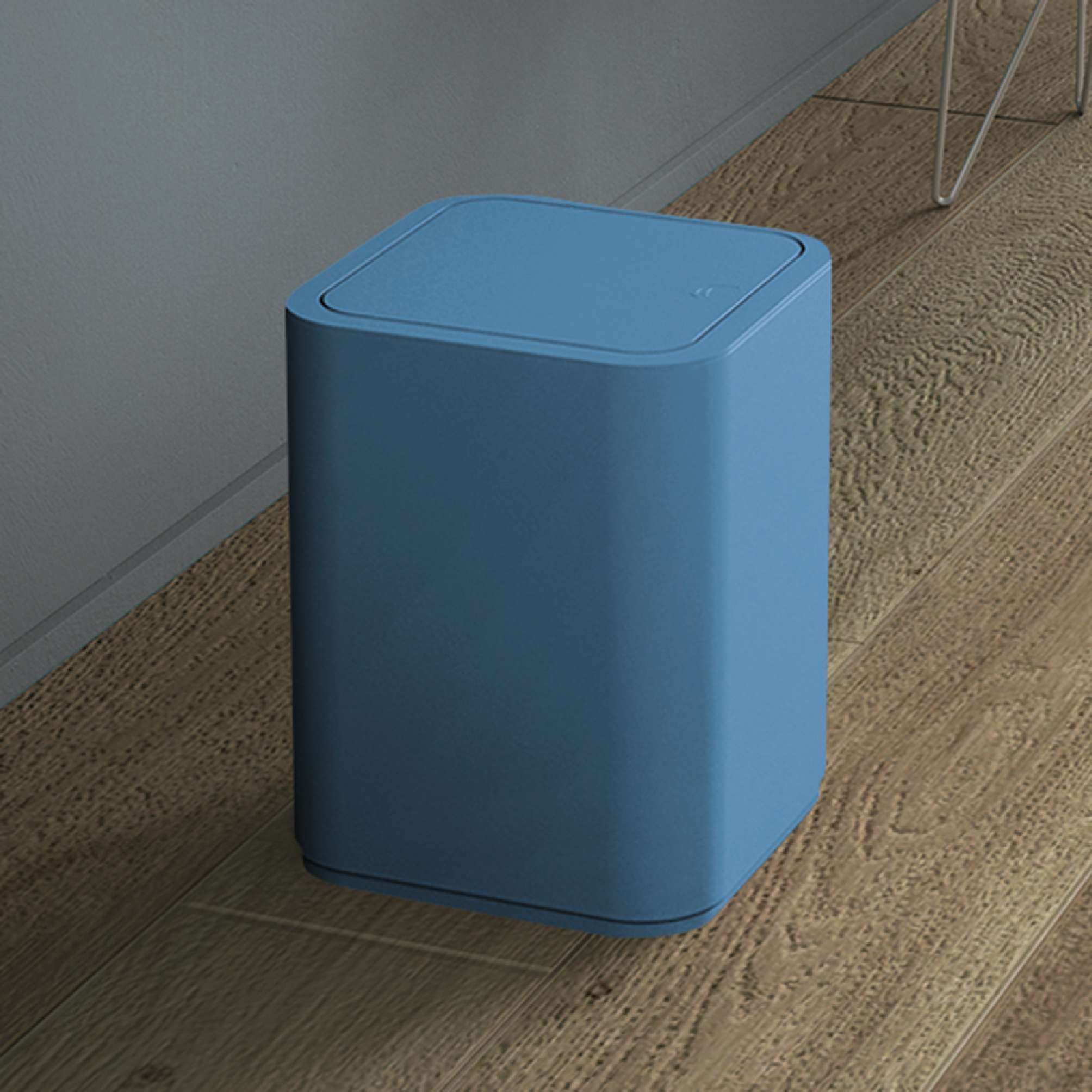 PAPELERA 8 lt SEVENTY AZUL CELESTE