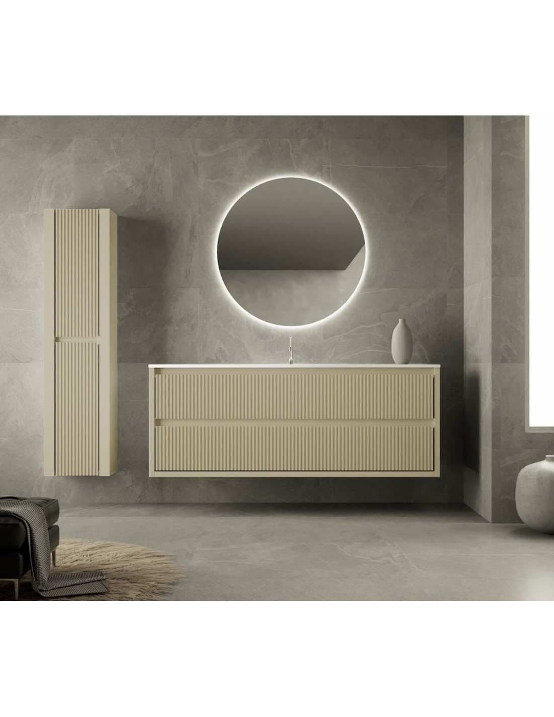 Mueble baño suspendido Danubio de 2 cajones 80,90,100,...180