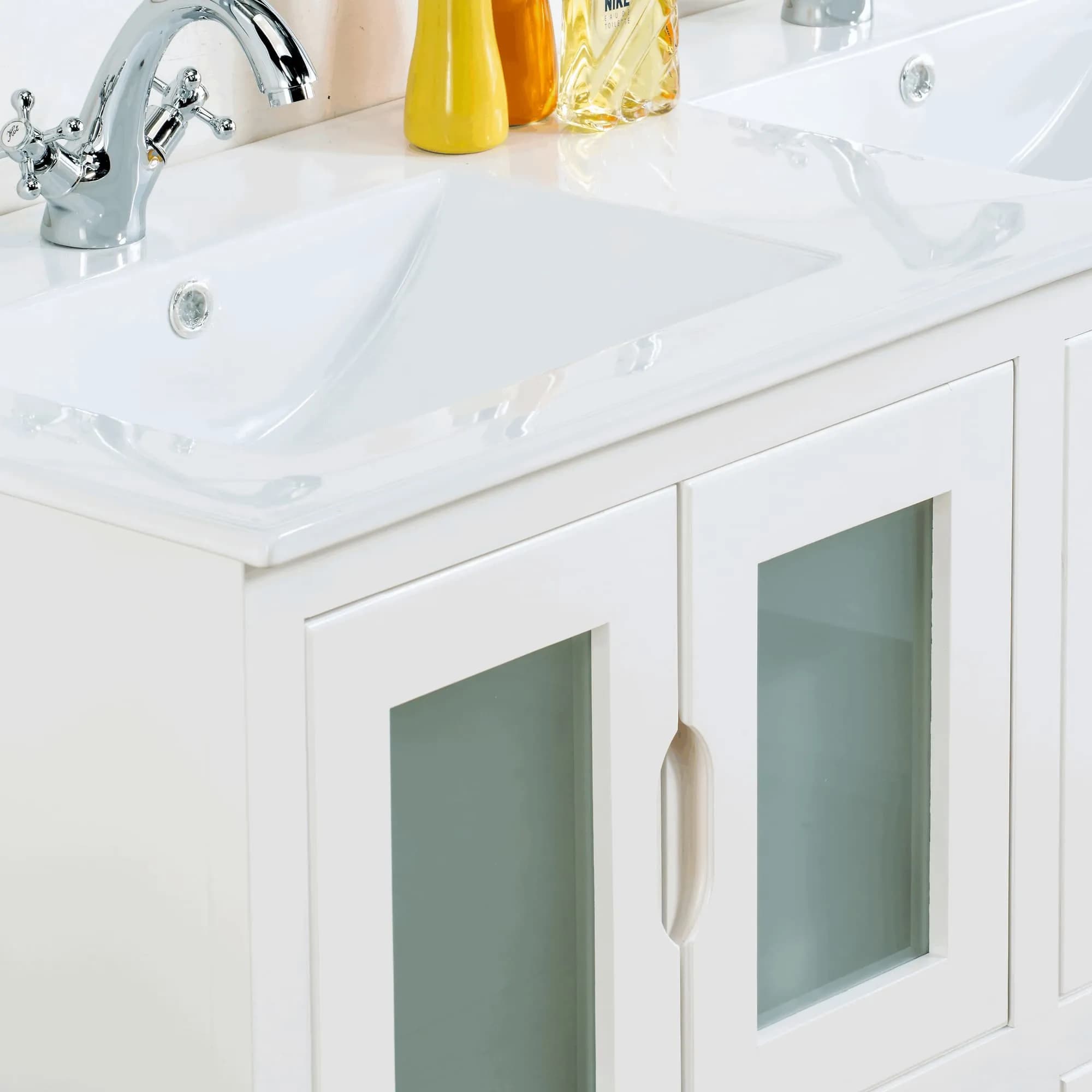 Mueble baño con patas rústico mod. León 120 cm