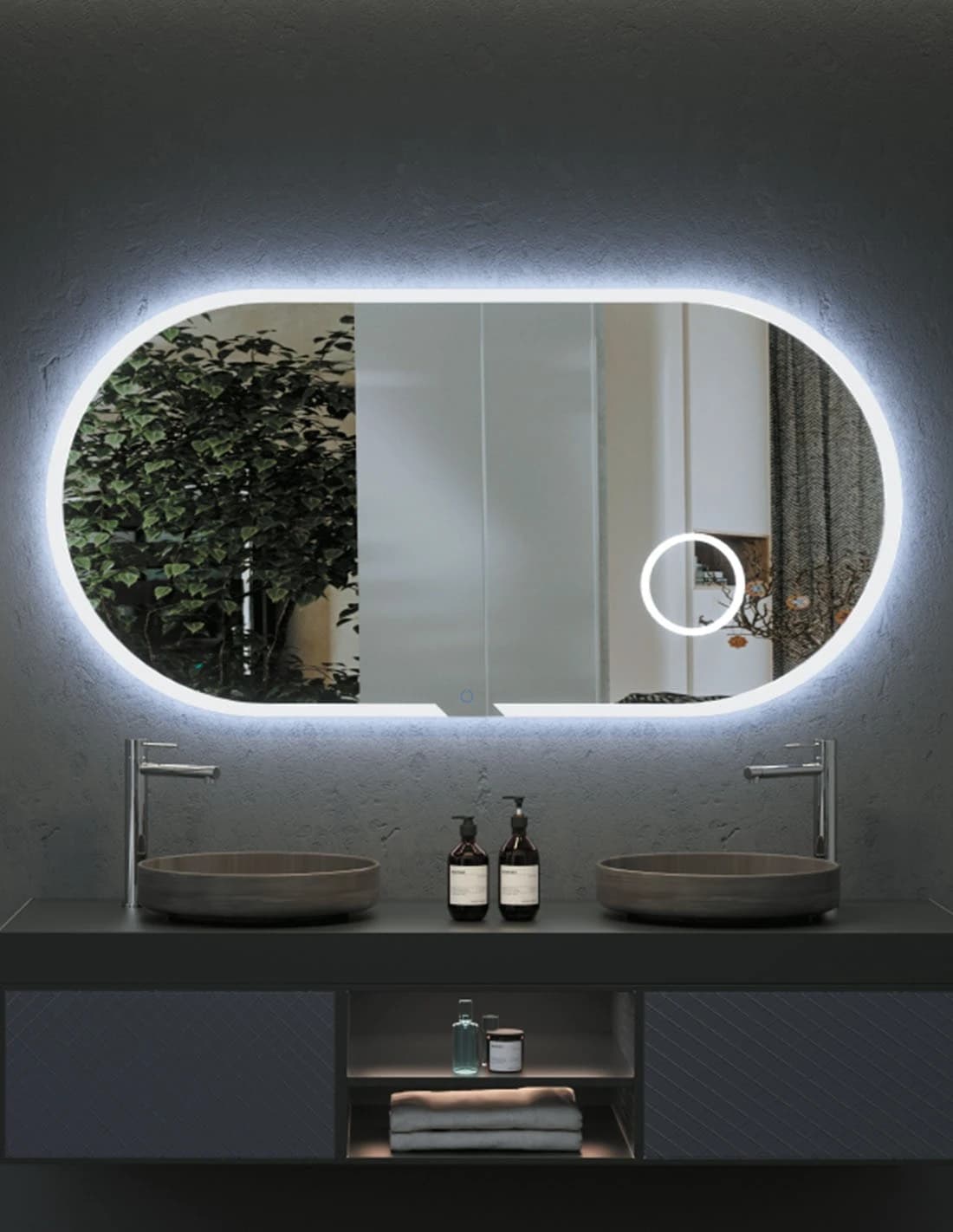Espejo de baño con luz LED Indiana Ledimex