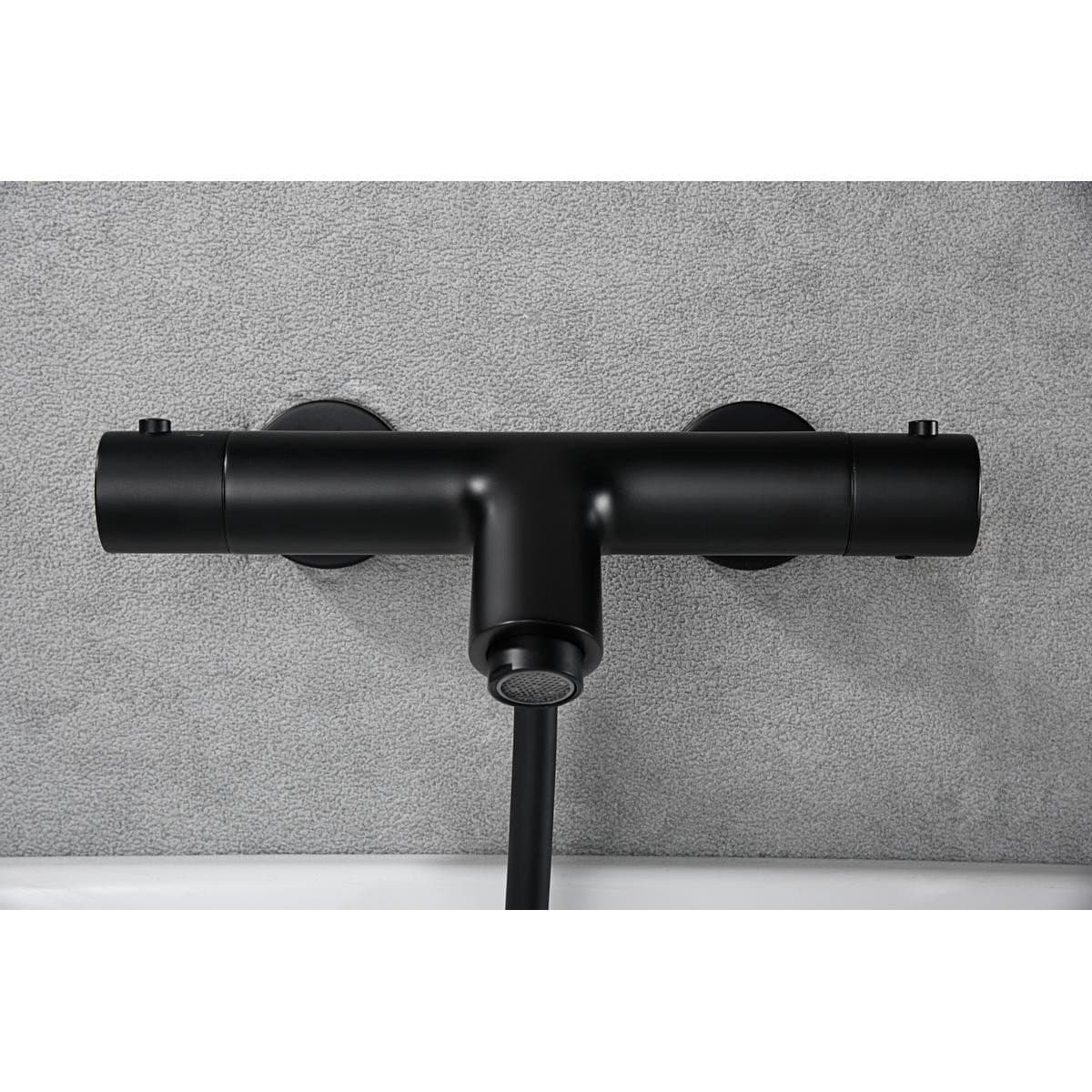 Kit baño/ducha termostatico Monza negro mate / BTM039-4NG
